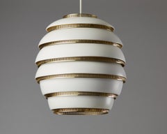 Ceiling Lamp ‘Beehive’ Model A332 Designed by Alvar Aalto for Valaistustyo