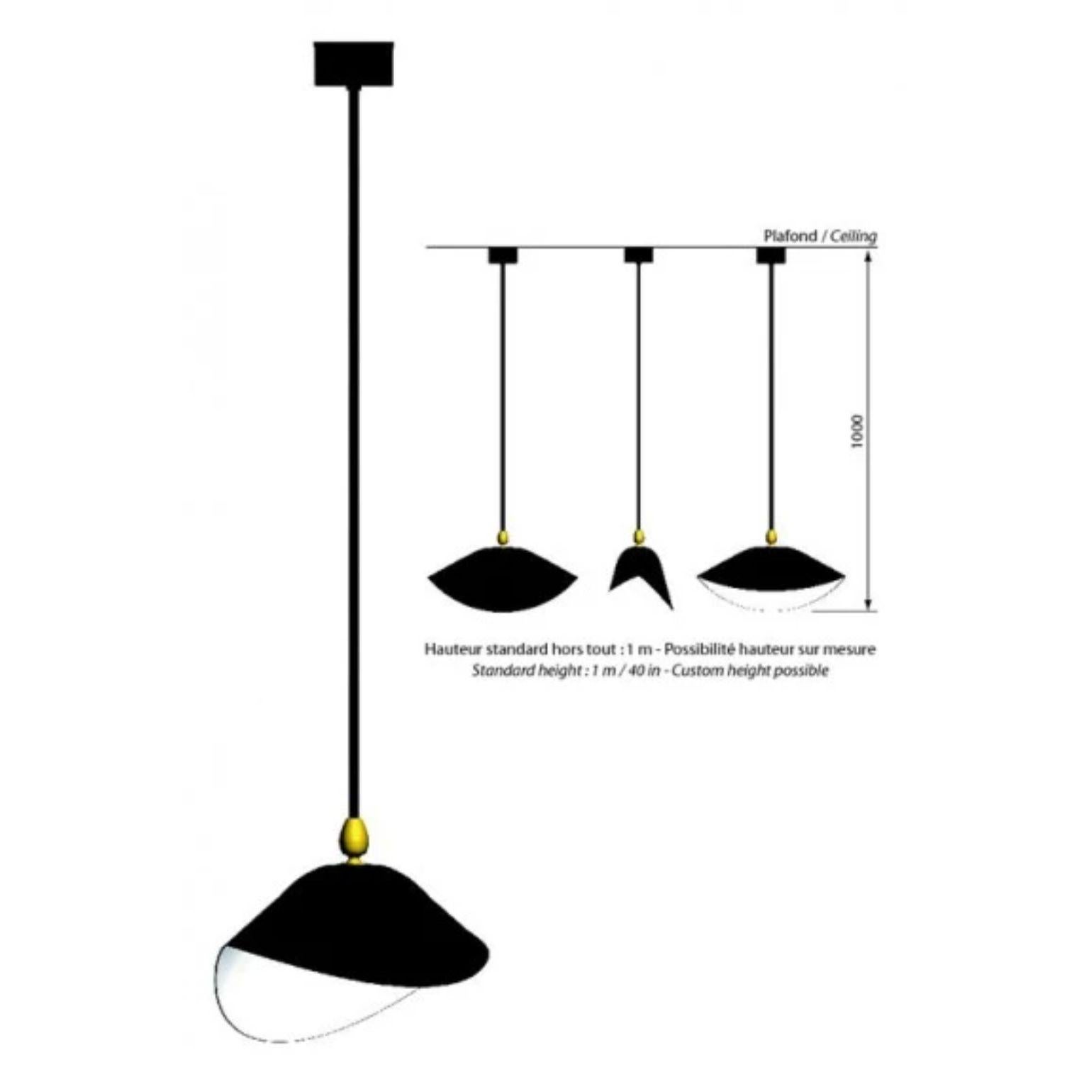 Postmoderne Lampe de plafond bibliothèque de Serge Mouille en vente