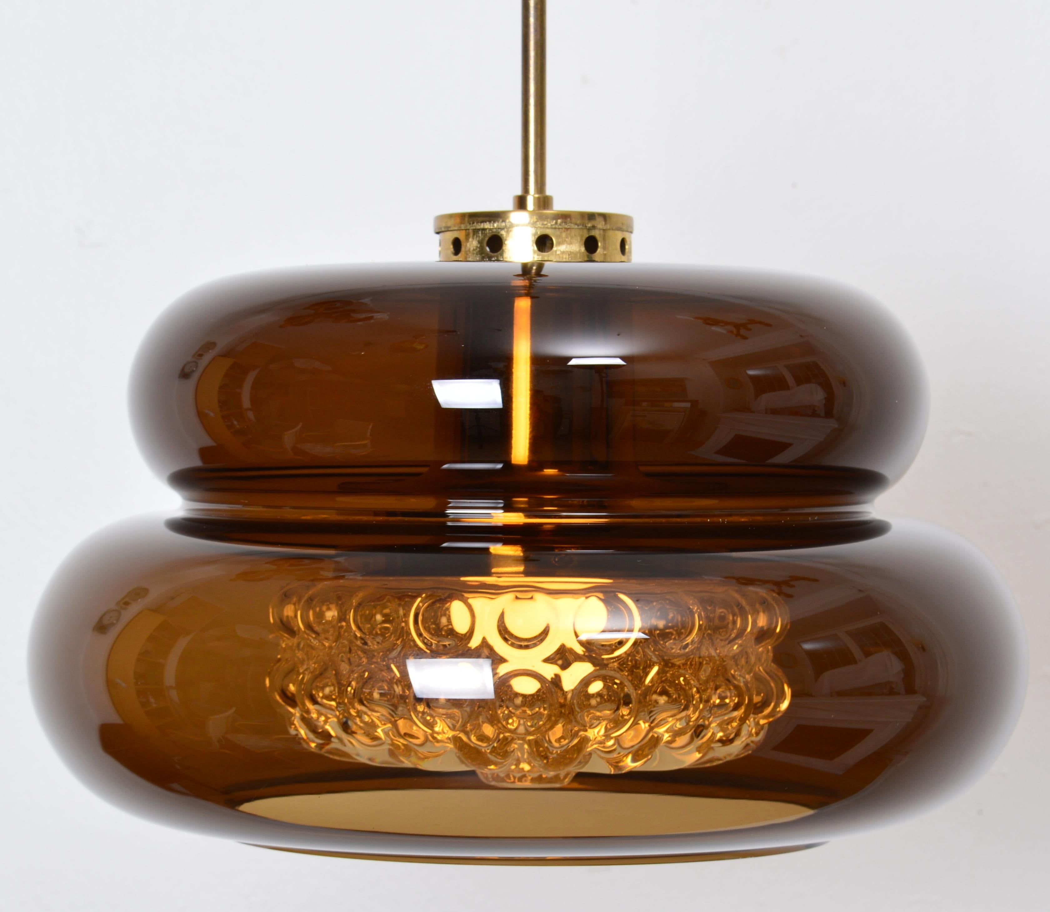 Scandinavo moderno Lampada da soffitto Bubblan di Carl Fagerlund per Orrefors, Svezia 1960s in vendita