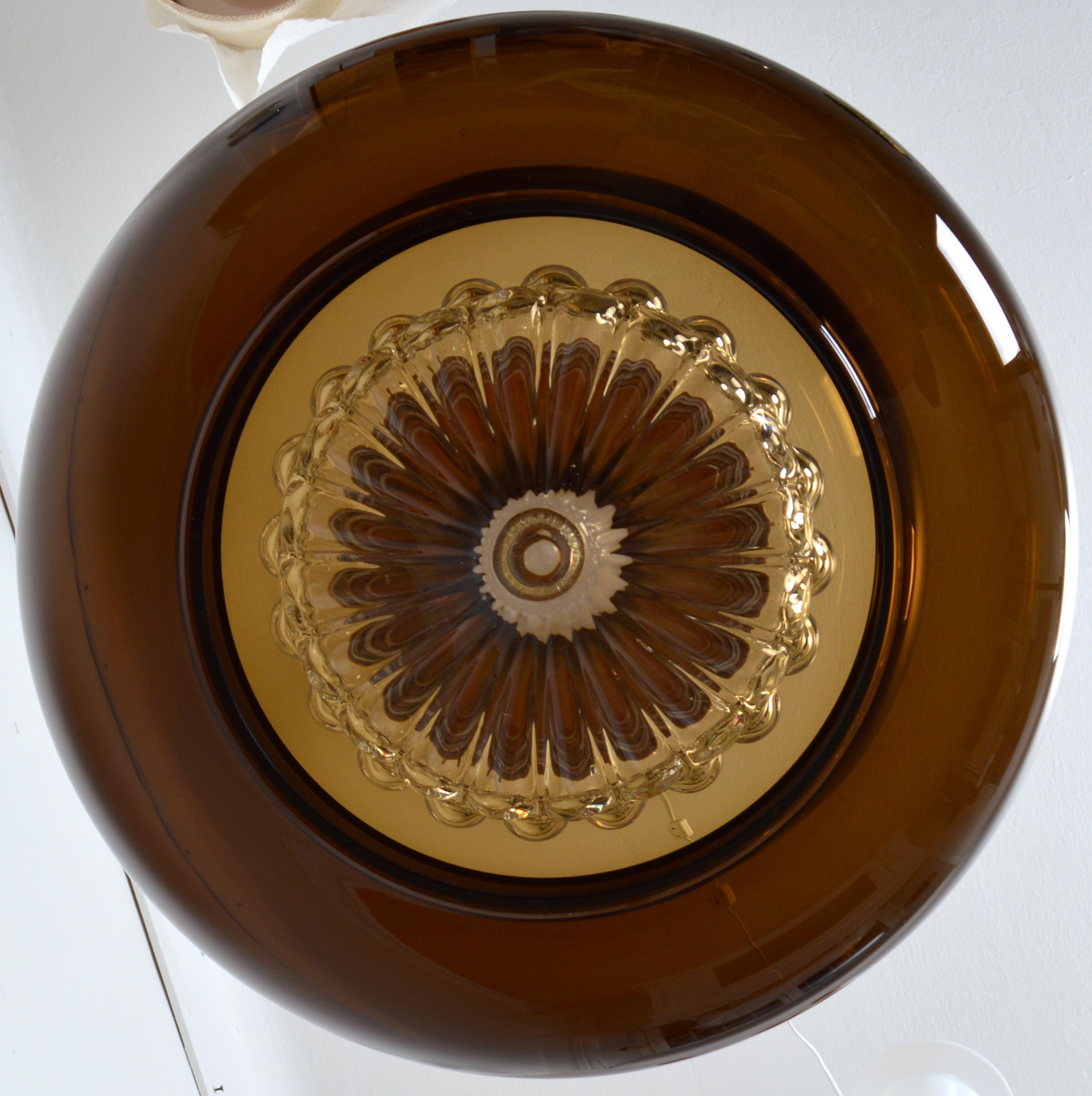 Svedese Lampada da soffitto Bubblan di Carl Fagerlund per Orrefors, Svezia 1960s in vendita