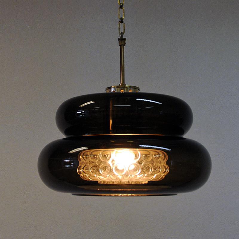 Mid-20th Century Ceiling Lamp Bubblan by Carl Fagerlund for Orrefors, Sweden 1960s