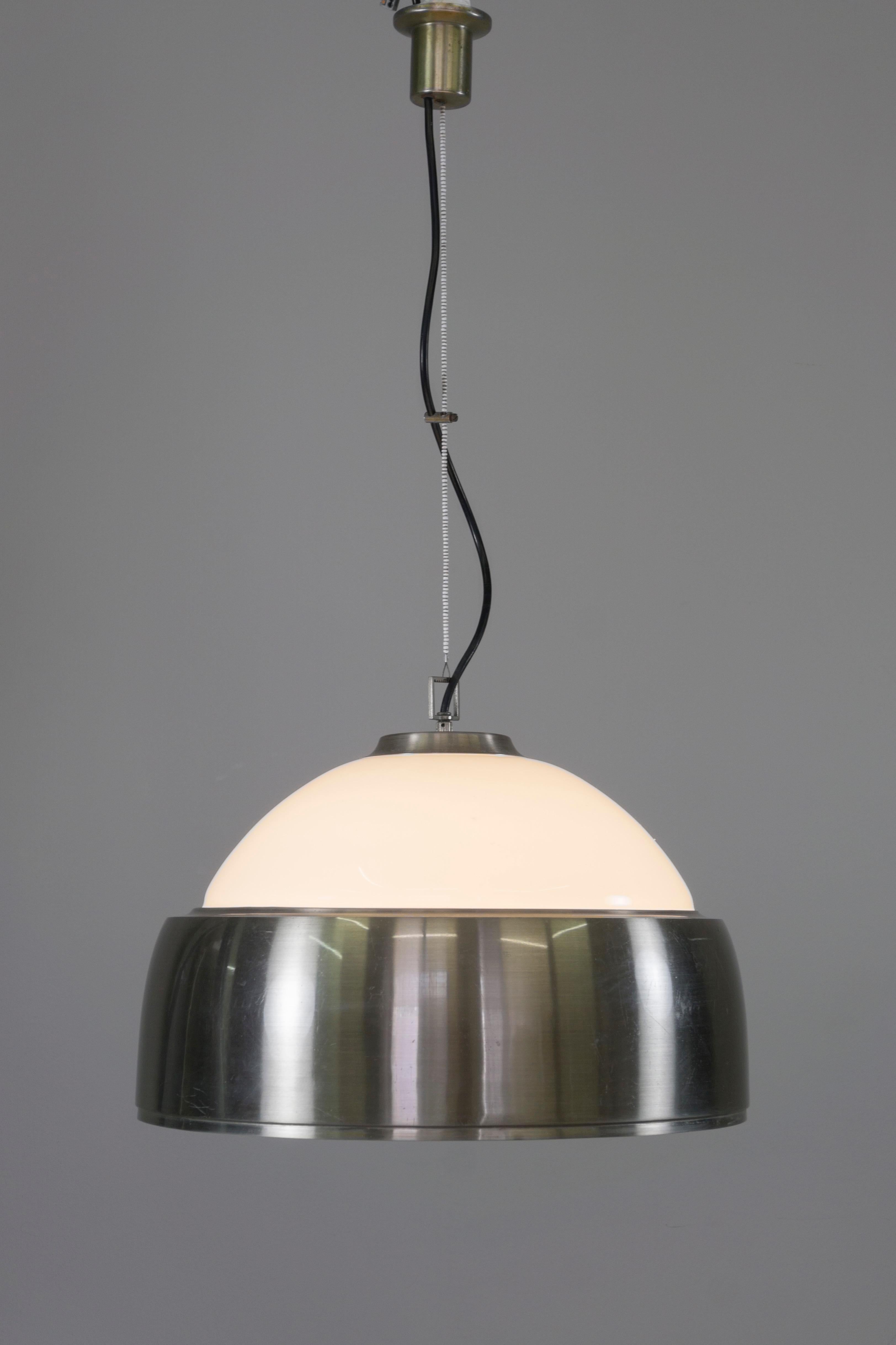 Plated Ceiling Lamp by Alessandro Pianon, 1965 For Sale