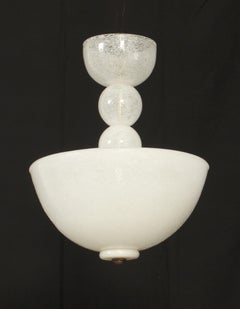 Deckenleuchte von Barovier & Toso aus Pulegoso Murano Glas, Italien, 1940er Jahre