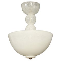 Deckenleuchte von Barovier & Toso aus Pulegoso Murano Glas, Italien, 1940er Jahre