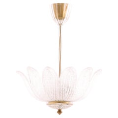 Deckenleuchte von Carl Fagerlund aus Messing und Glas, 1960er Jahre