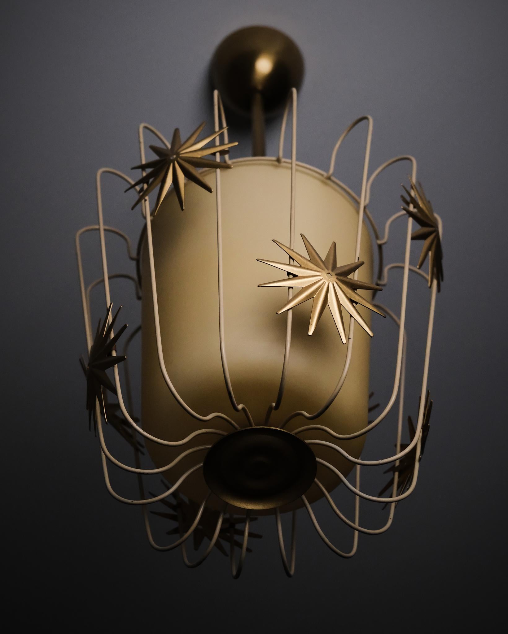 Lampada da soffitto di Elektriska AB Chr. Bergh & Co (ASEA), Svezia, anni '40 in vendita 1