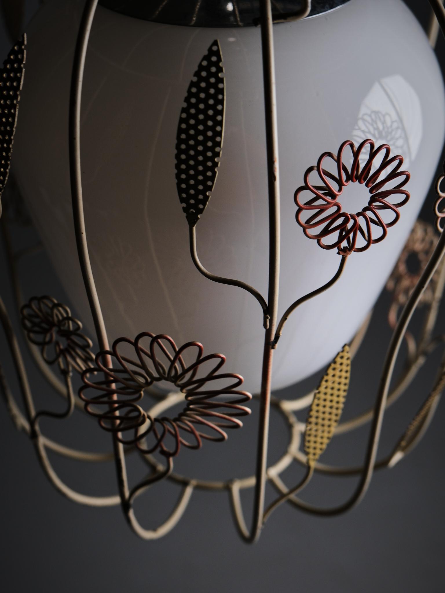 Swedish Ceiling lamp by Gunnar Eklöf for Corona belysningskultur, Sweden, 1940s