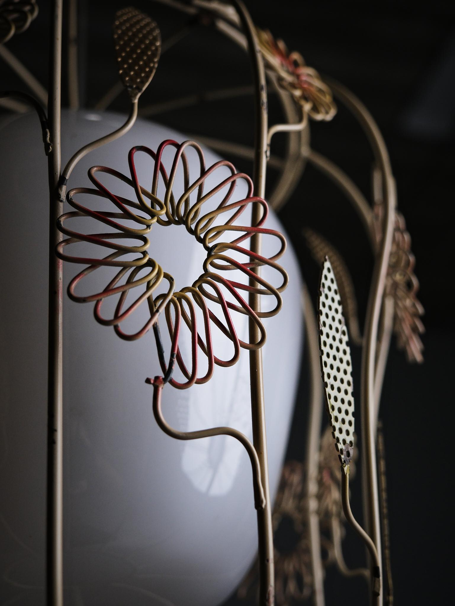 Metal Ceiling lamp by Gunnar Eklöf for Corona belysningskultur, Sweden, 1940s