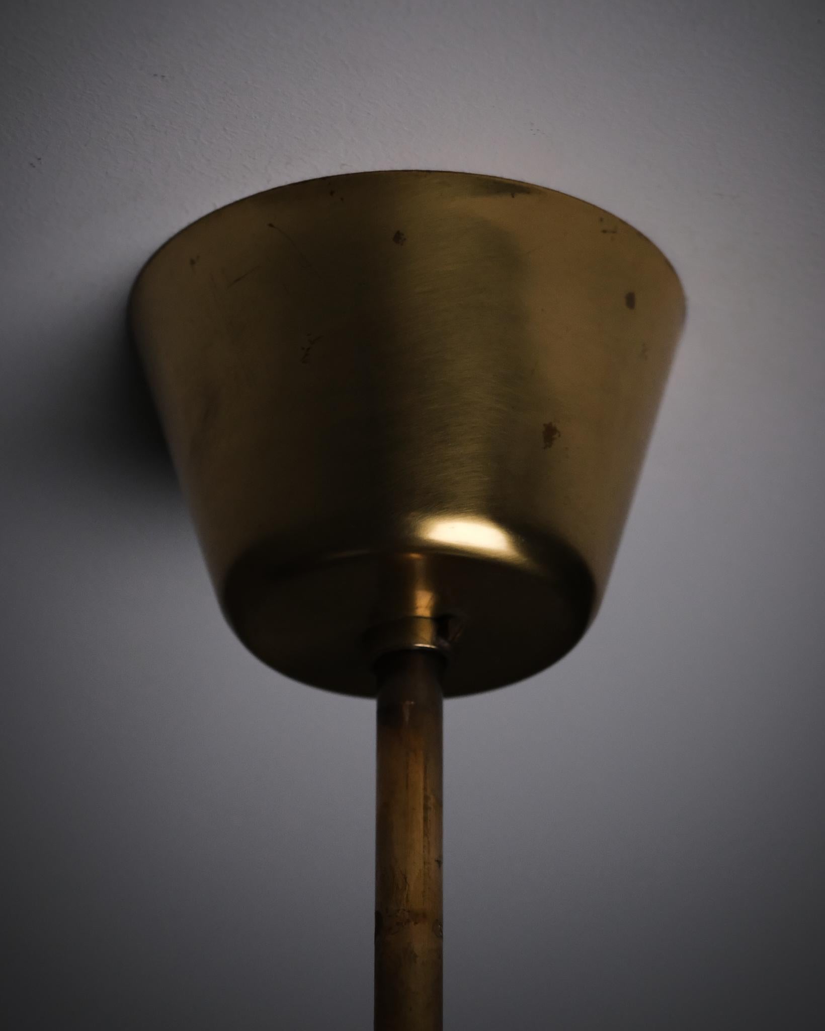 Lampada da soffitto di Hans Bergström per ASEA, Svezia, anni '50 in vendita 4