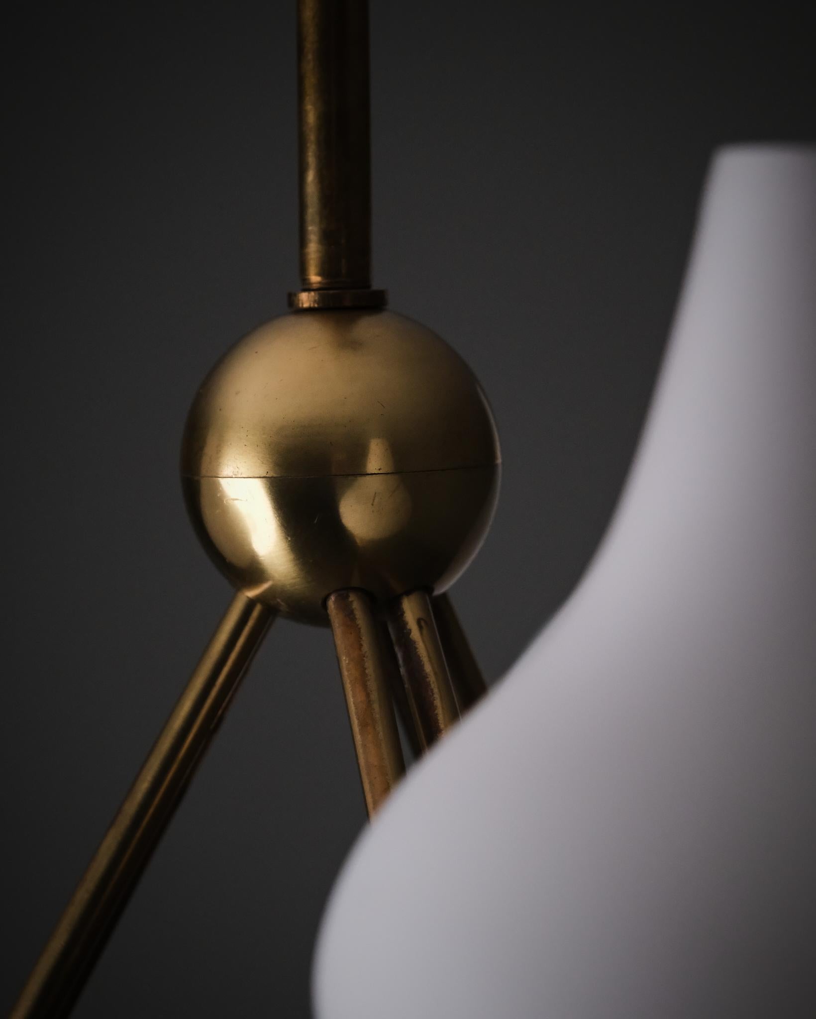 Lampada da soffitto di Hans Bergström per ASEA, Svezia, anni '50 in vendita 2