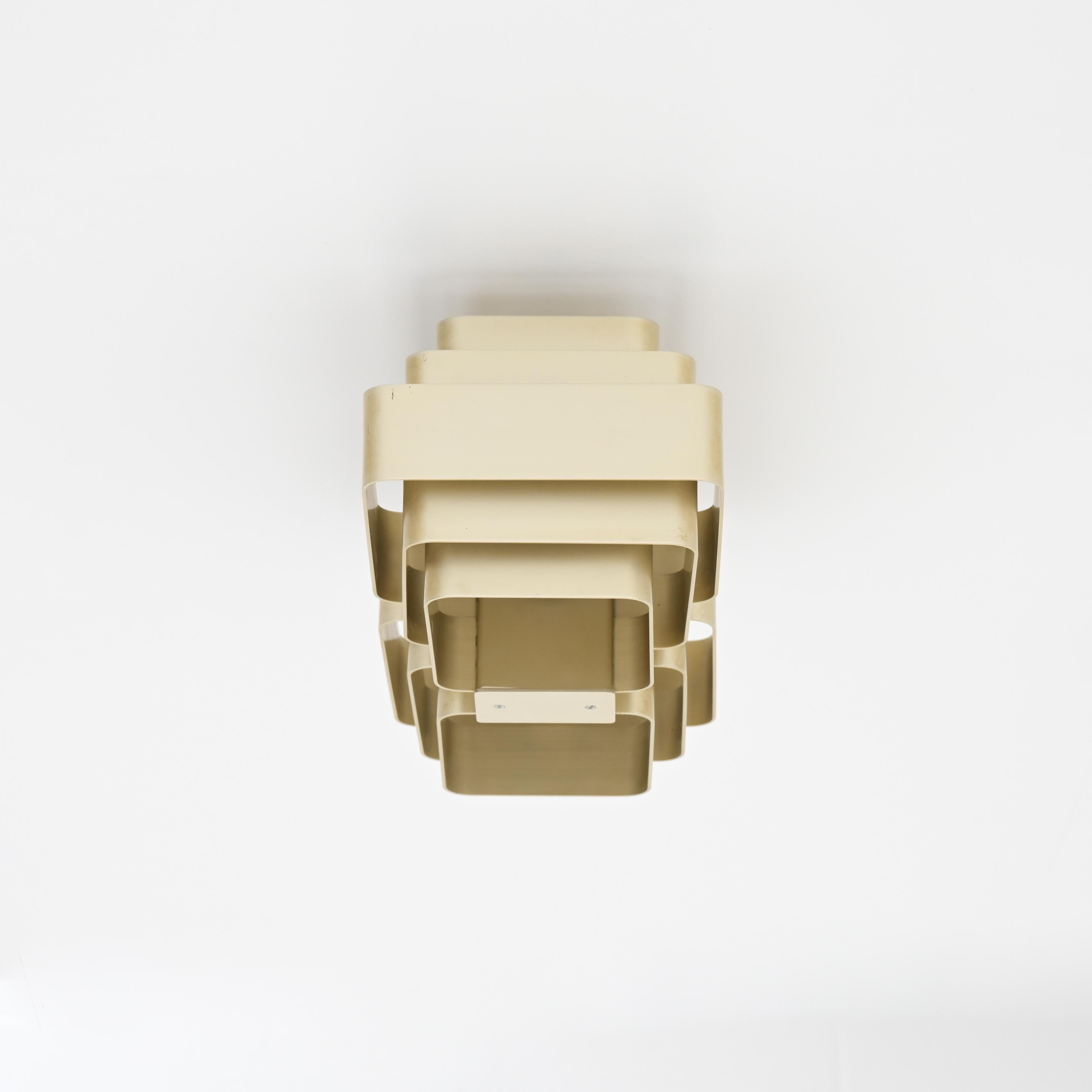 Aluminum Ceiling Lamp by Jules Wabbes For Sale