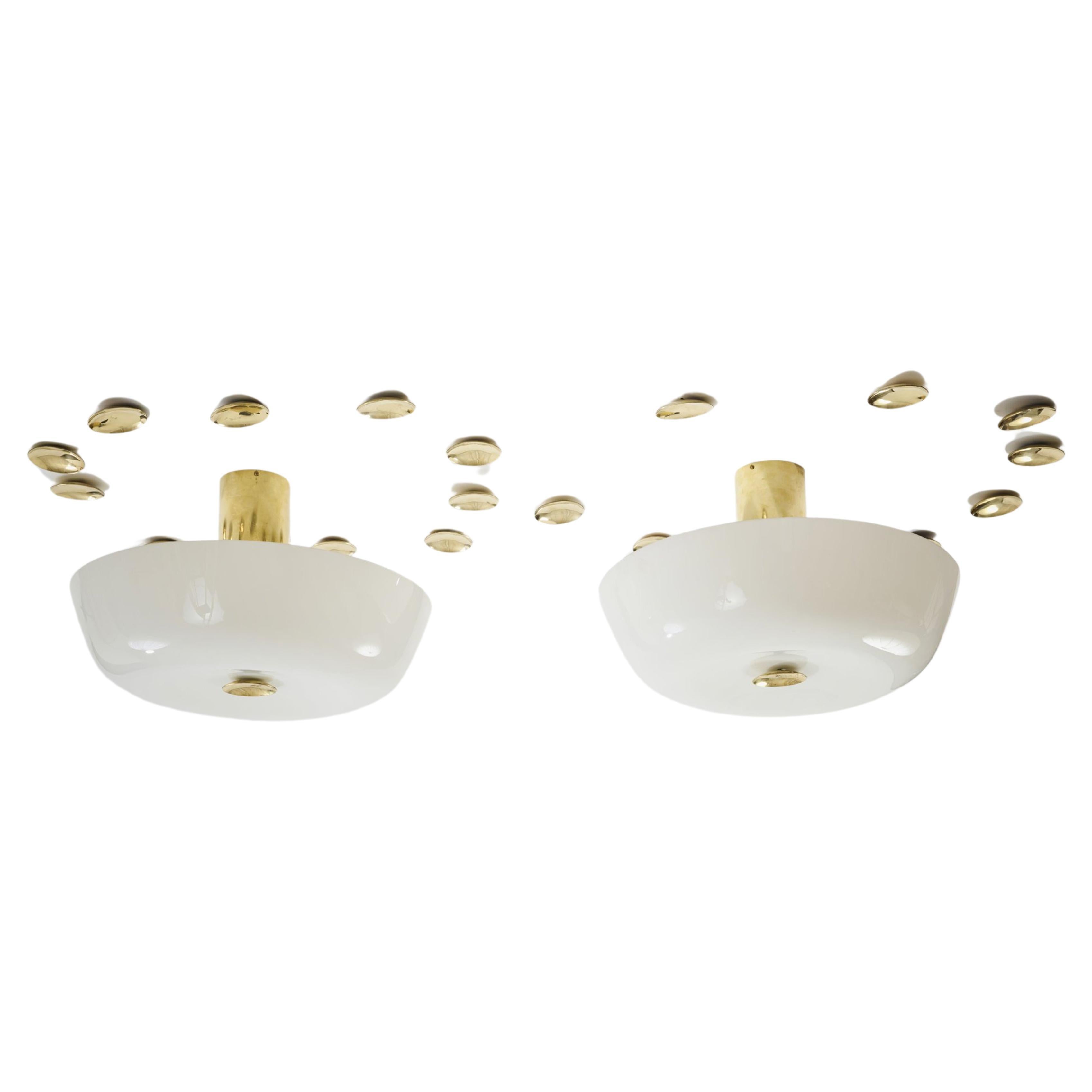 Ceiling Lamp by Paavo Tynell for Taito Oy, Vilhonvuorenkatu, Finland, 1950's