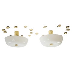 Ceiling Lamp by Paavo Tynell for Taito Oy, Vilhonvuorenkatu, Finland, 1950's
