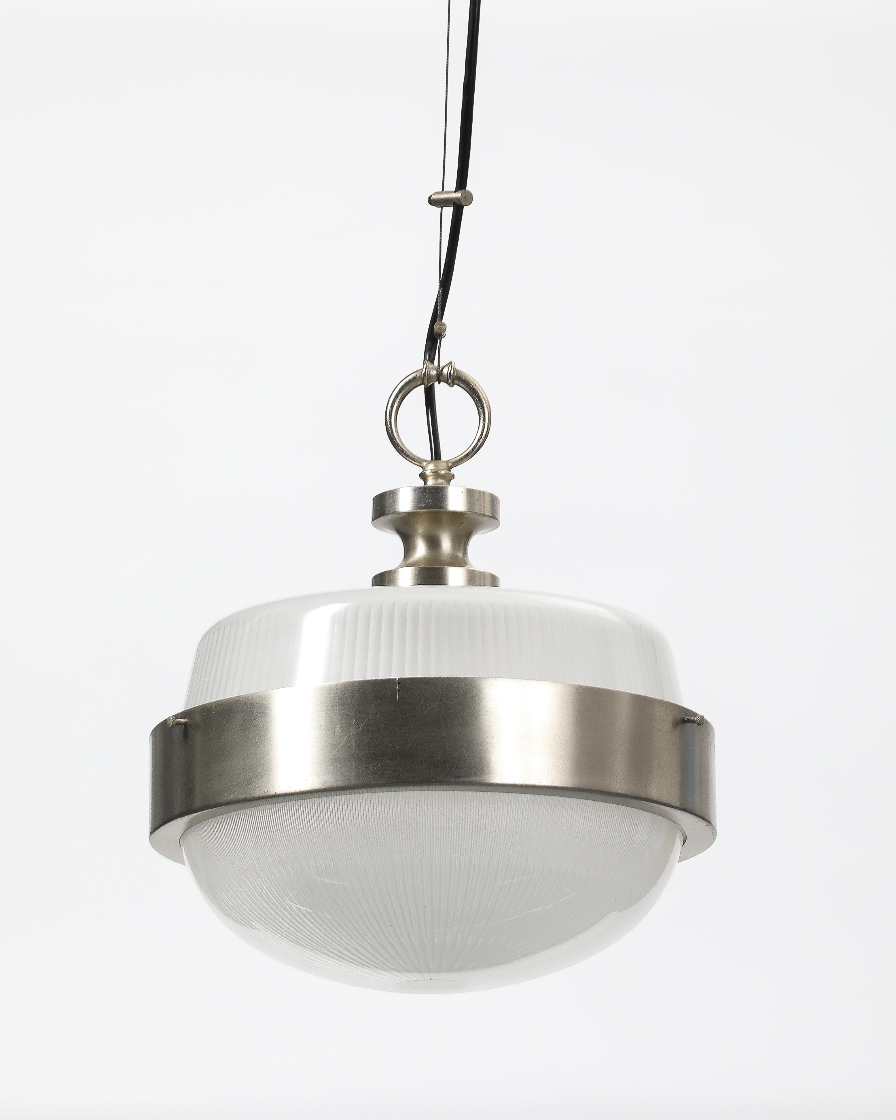 Lámpara de techo de Sergio Mazza, Italia, c. 1960 Vidrio en venta