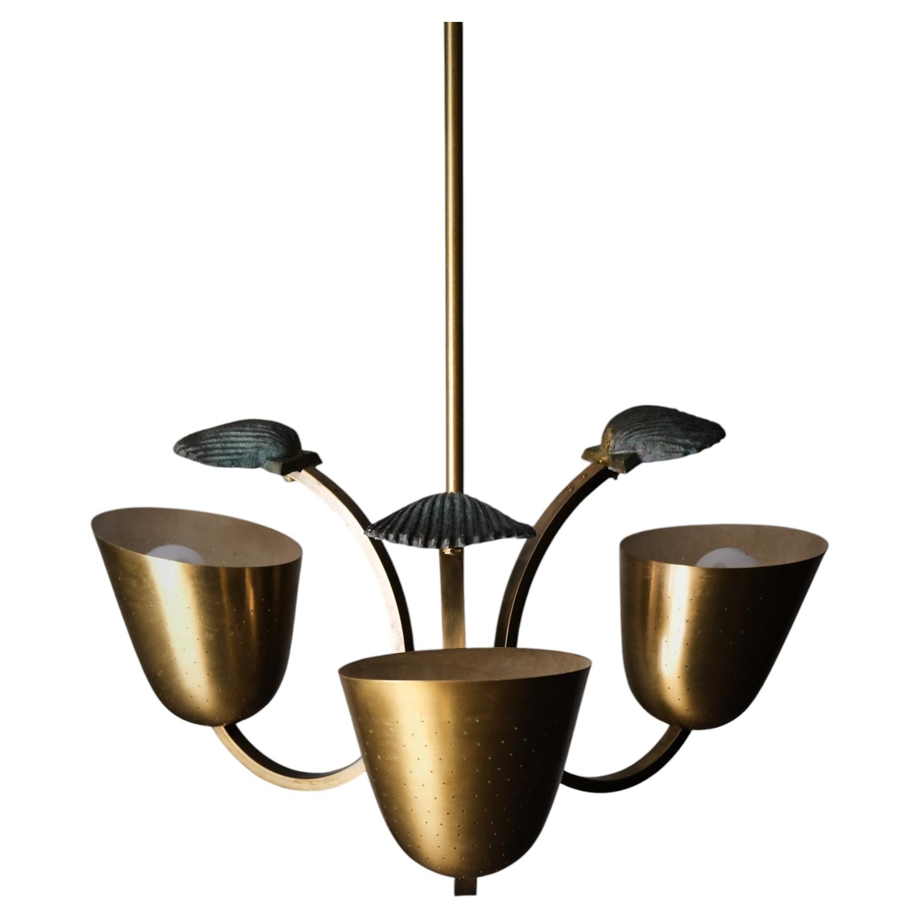 Ceiling lamp by unknown designer and maker, Sweden, 1940s