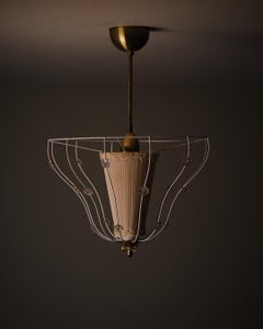 Ceiling lamp by unknown designer, Sweden, 1950s