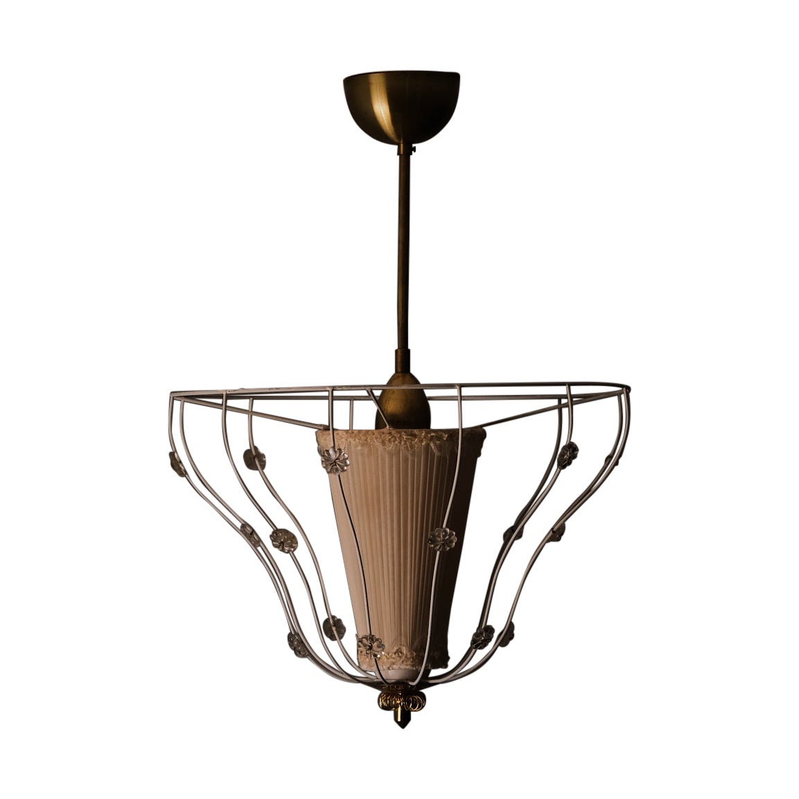 Ceiling lamp by unknown designer, Sweden, 1950s
