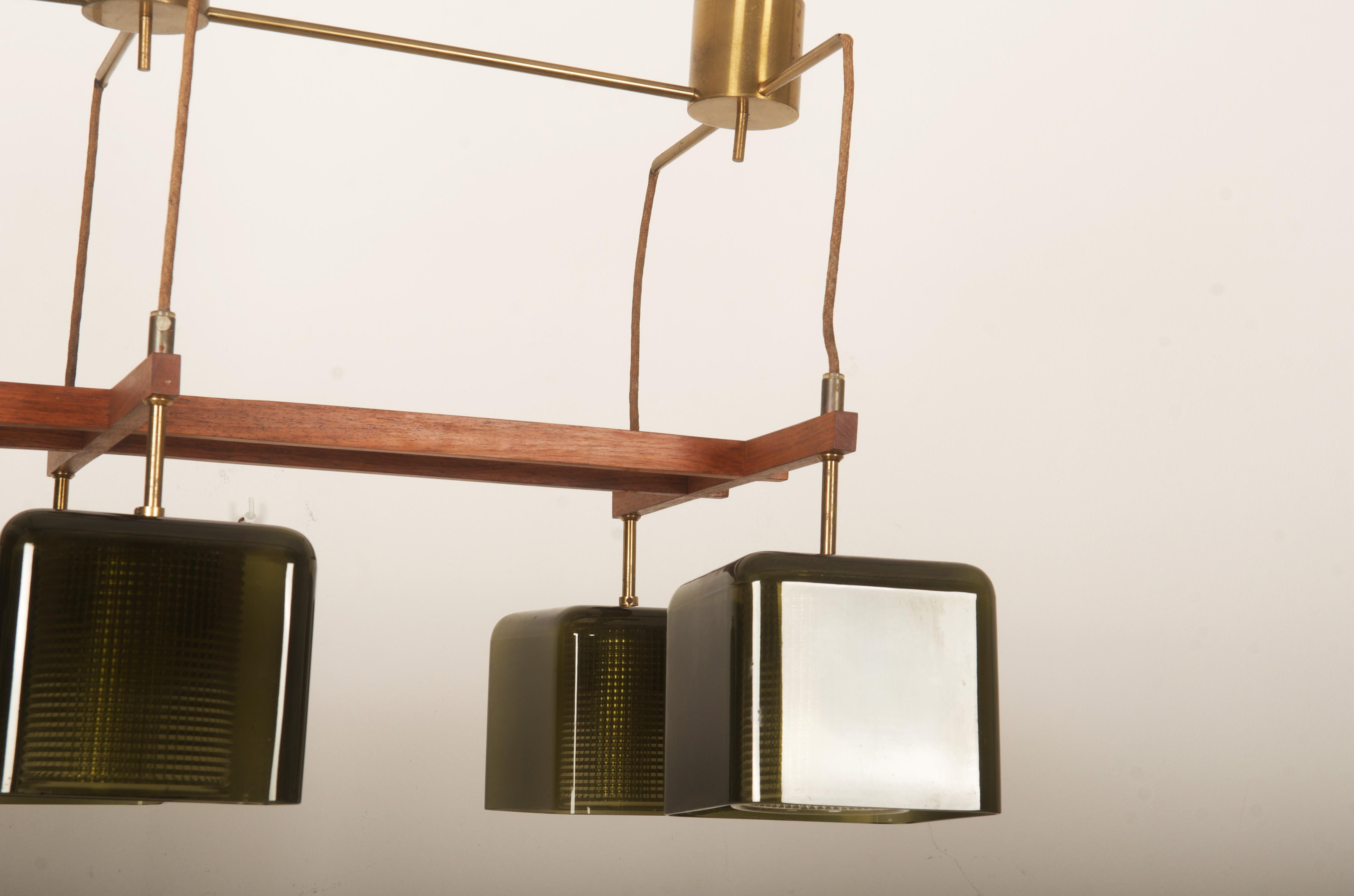 Lampadario a soffitto con Greene & Greene di Carl Fagerlund per Orrefors in vendita 4