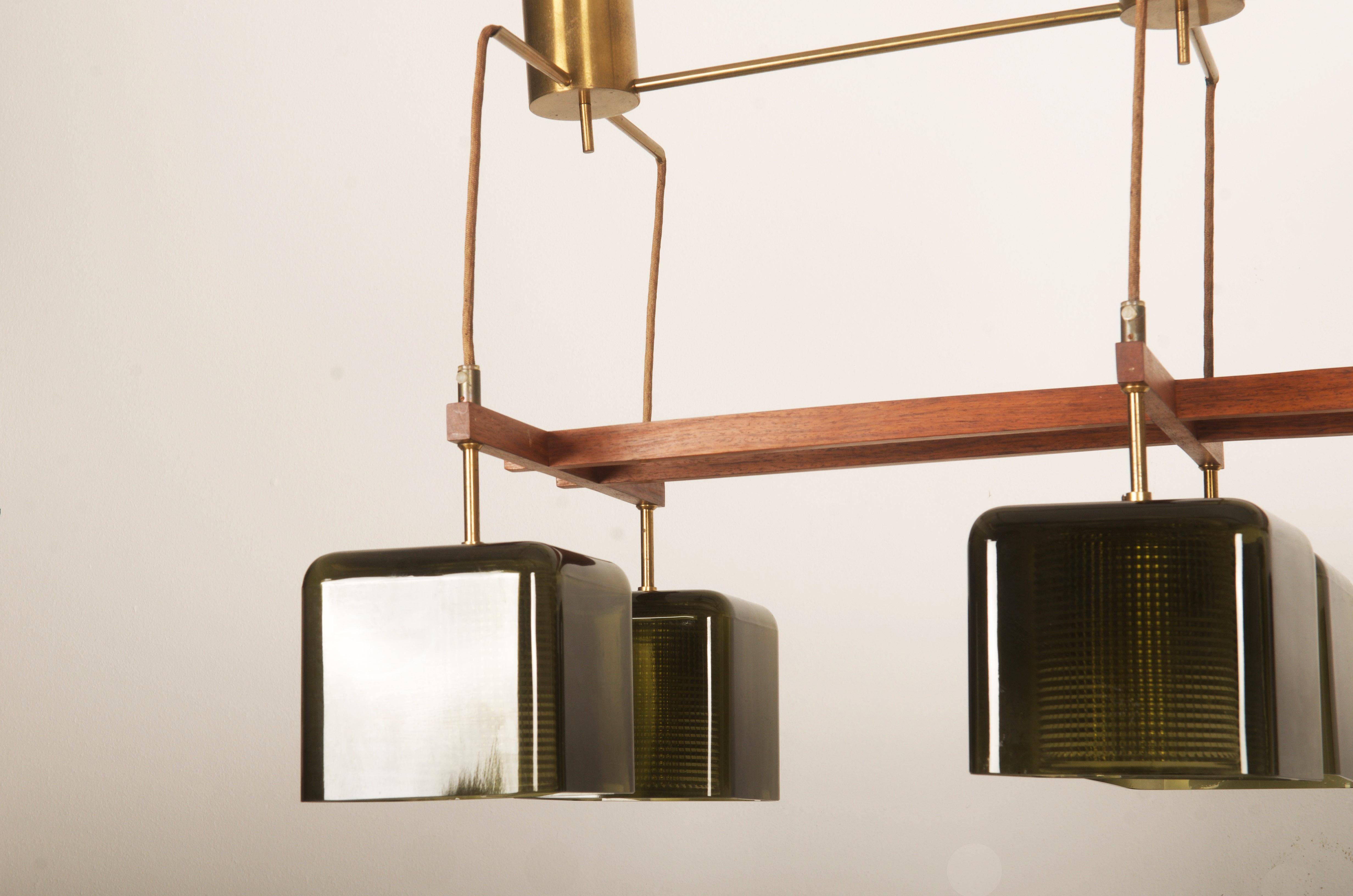Lampadario a soffitto con Greene & Greene di Carl Fagerlund per Orrefors in vendita 5