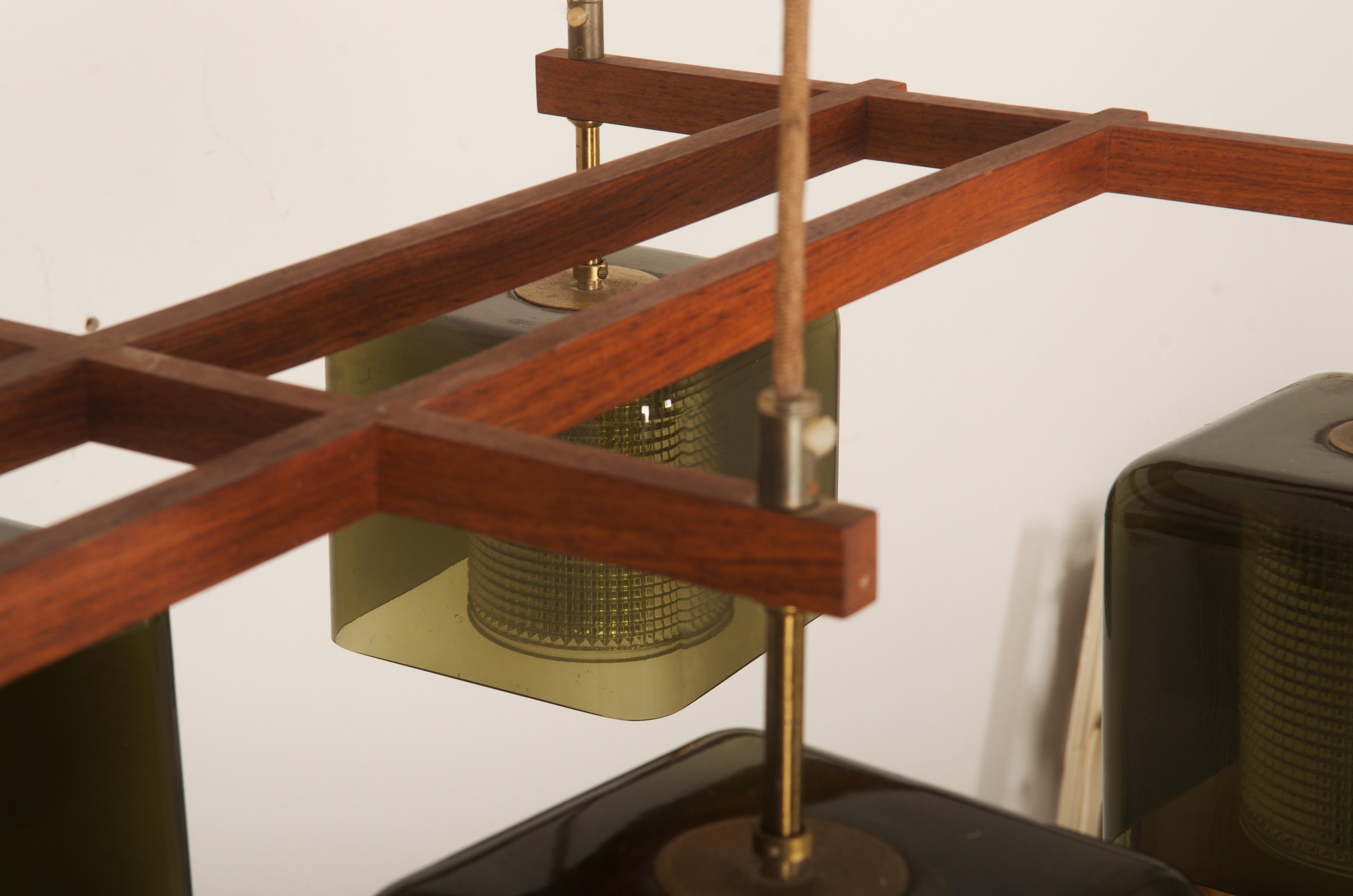 Lampadario a soffitto con Greene & Greene di Carl Fagerlund per Orrefors in vendita 6