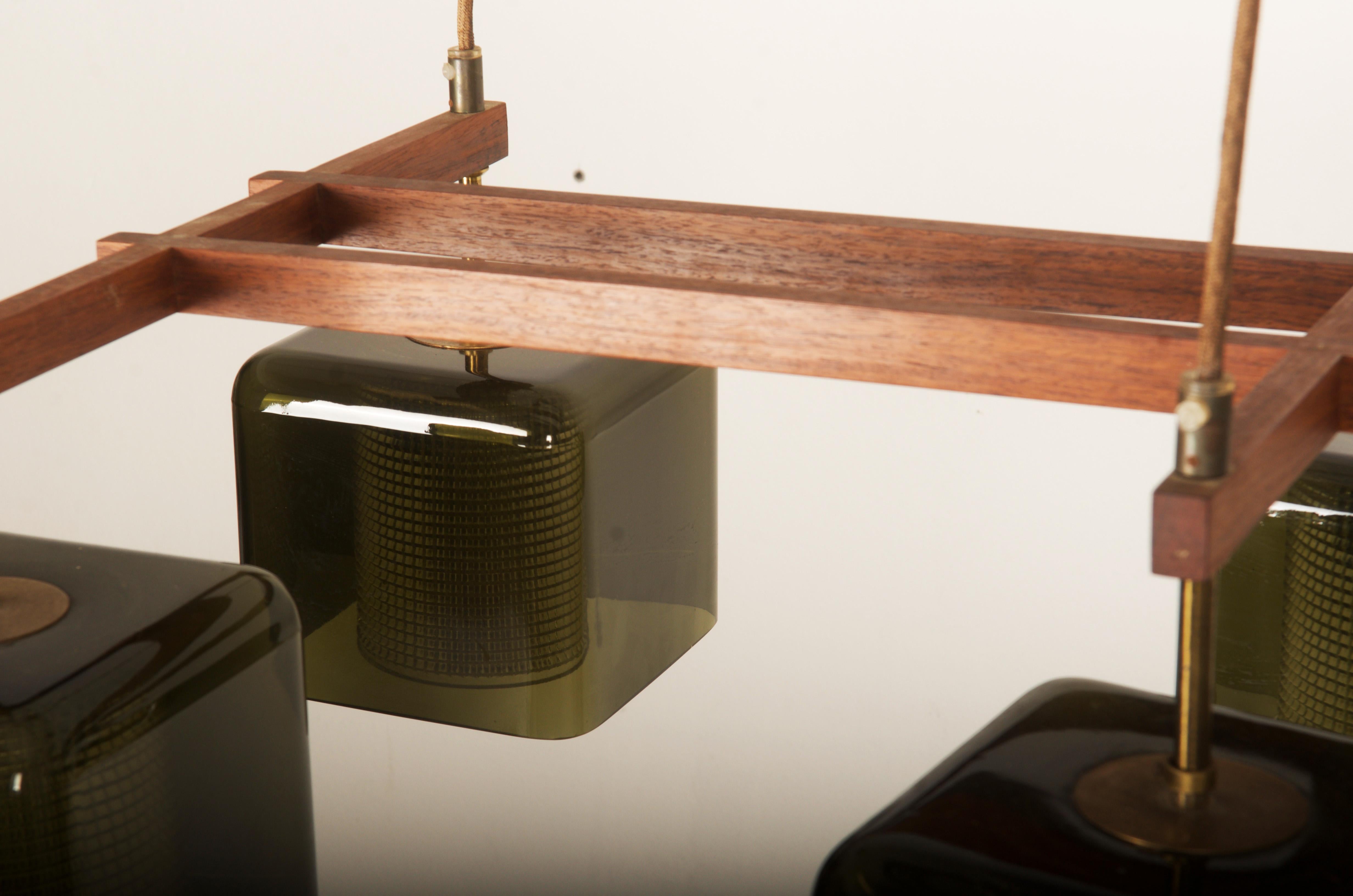 Lampadario a soffitto con Greene & Greene di Carl Fagerlund per Orrefors in vendita 7