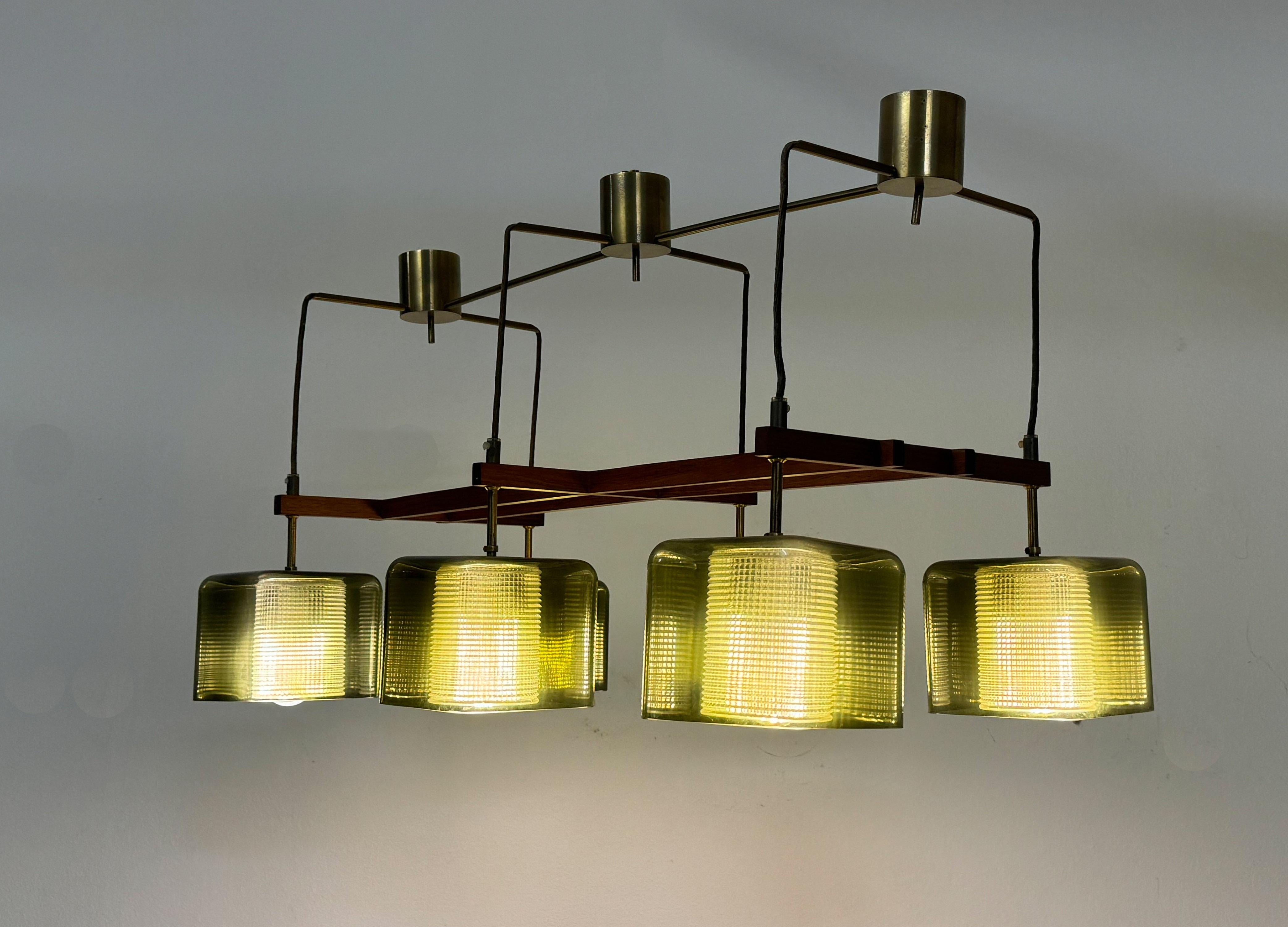 Lampadario a soffitto con Greene & Greene di Carl Fagerlund per Orrefors in vendita 10