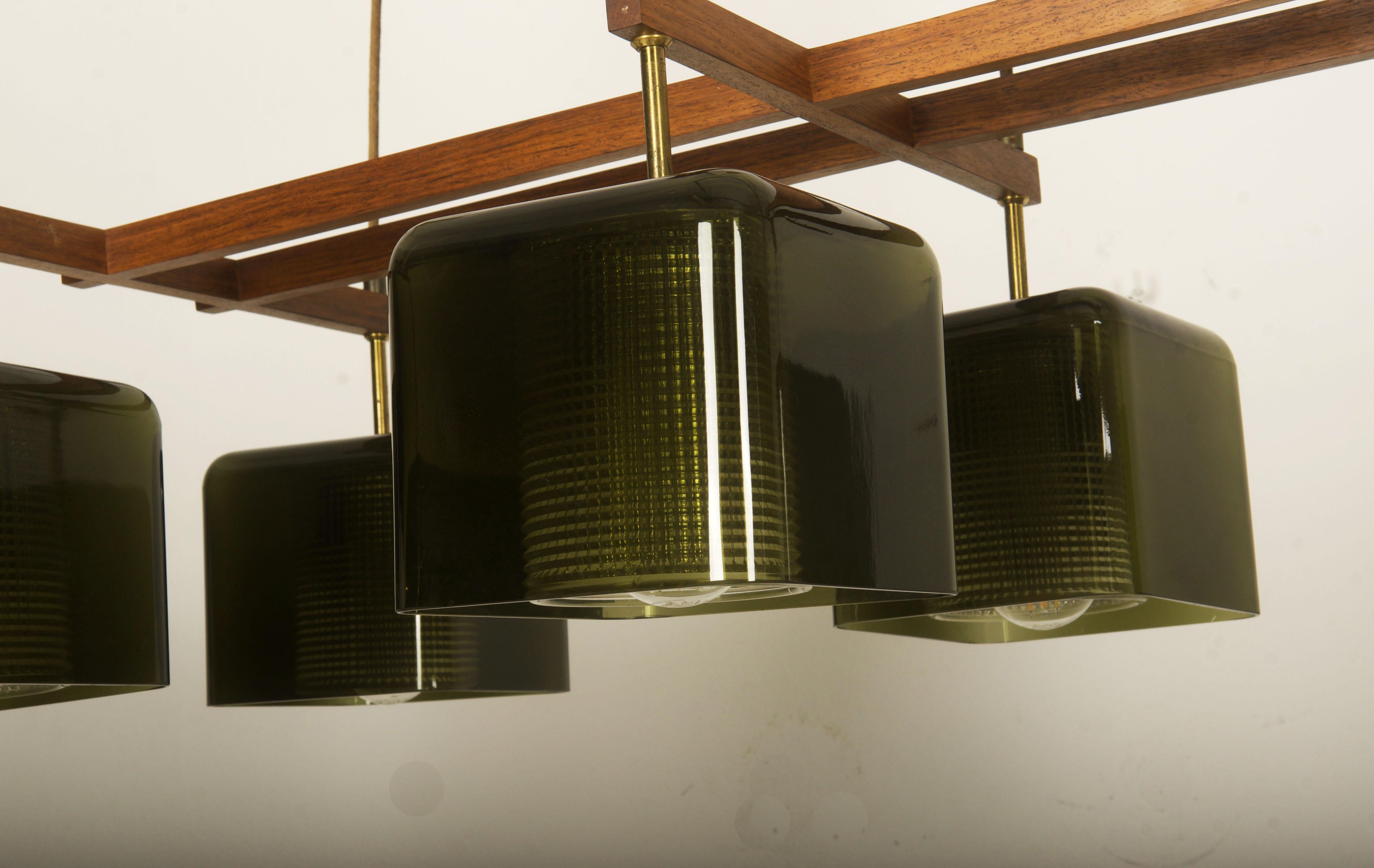 Lampadario a soffitto con Greene & Greene di Carl Fagerlund per Orrefors In condizioni buone in vendita a Vienna, AT