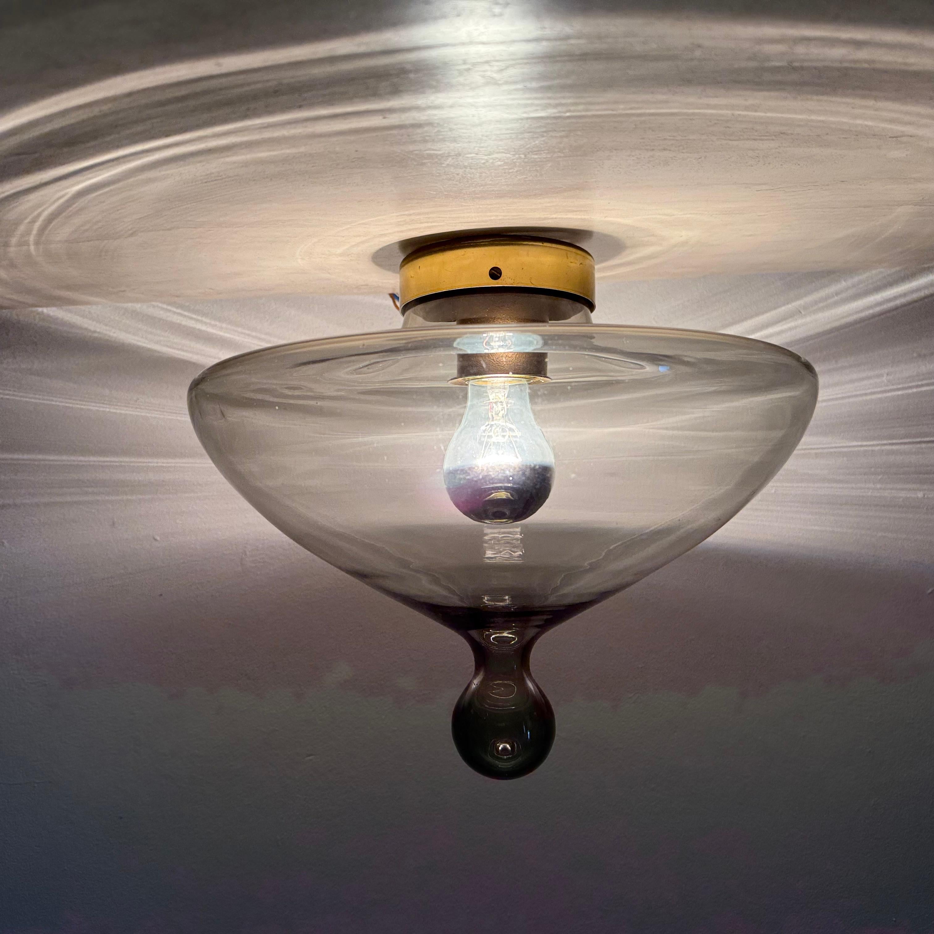 Mid-Century Modern Ceiling Lamp “Chaparral” by Raak, The Netherlands 1960s For Sale
