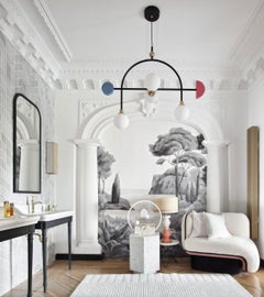 Plafonnier Design Métal Laiton Contemporain Arty Dovain Studio Sergio Prieto