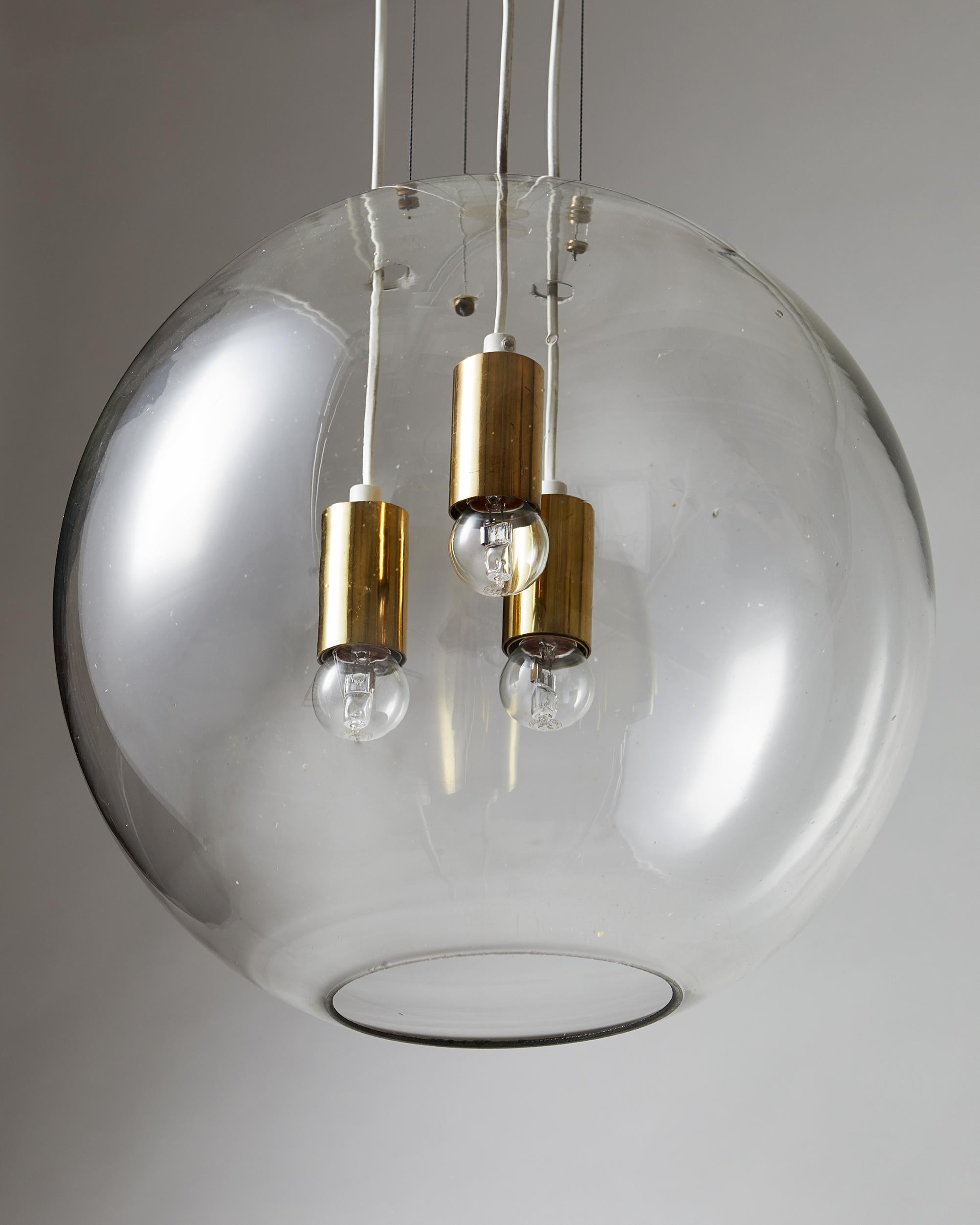 Swedish Ceiling Lamp, Designed by AOS 'Ahlgren, Olsson and Silow' for Axel Anell