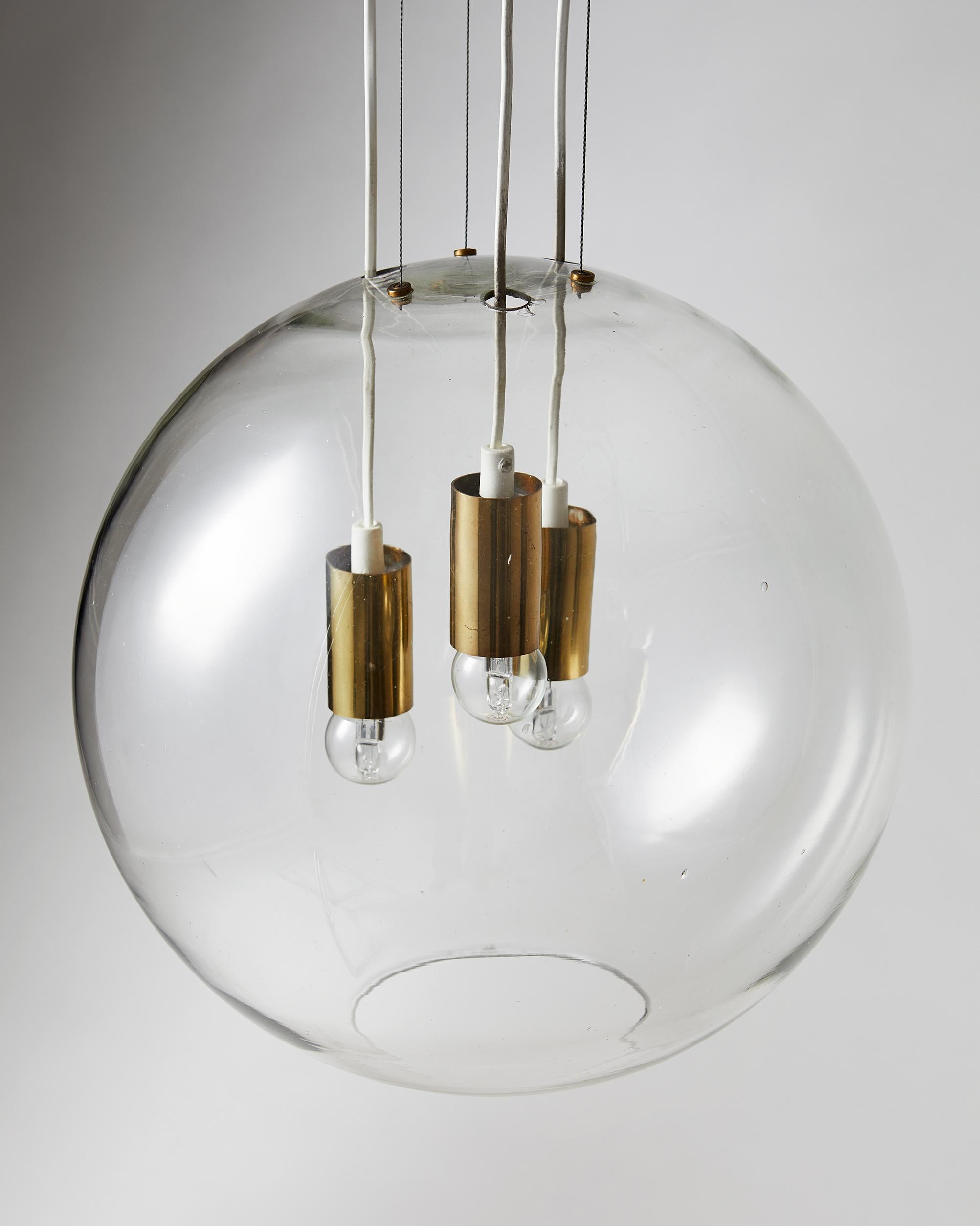 Ceiling Lamp, Designed by AOS 'Ahlgren, Olsson and Silow' for Axel Anell In Good Condition In Stockholm, SE