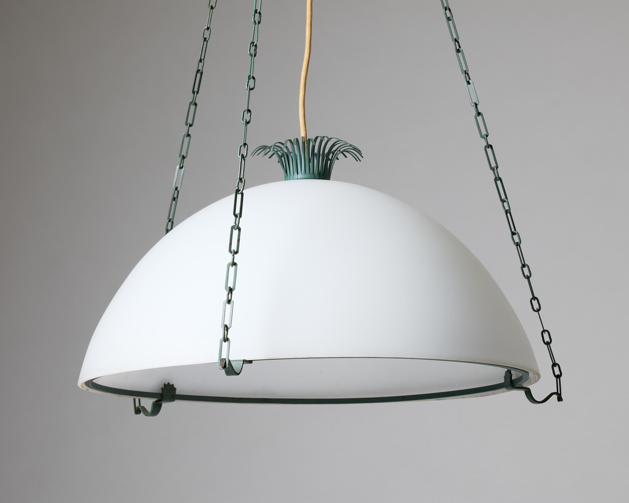 Swedish Ceiling Lamp Designed by Gunnar Asplund, Sweden, 1950s For Sale