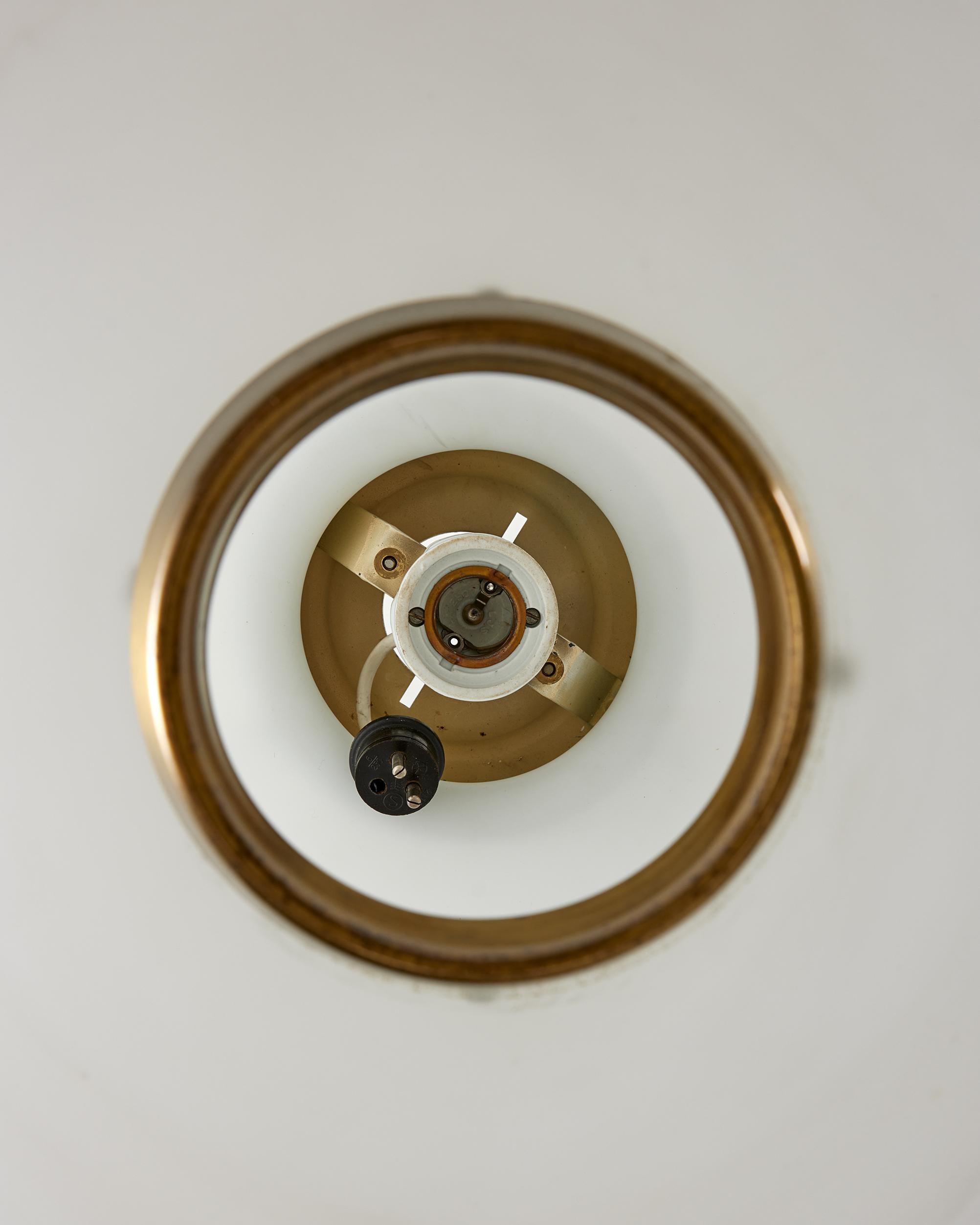 Late 20th Century Ceiling lamp designed by Hans Bergström for Ateljé Lyktan, Sweden, 1970s For Sale