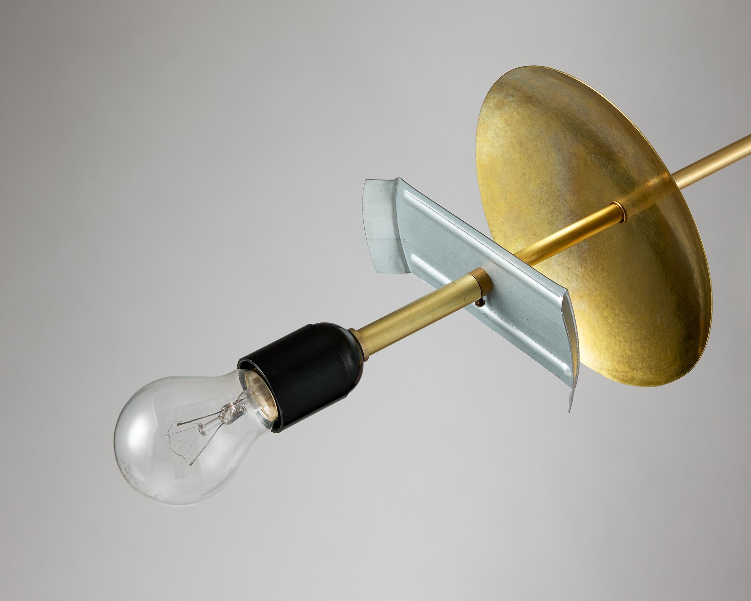 Ceiling lamp designed by Harald Notini for Böhlmarks, Sweden, 1930s 5