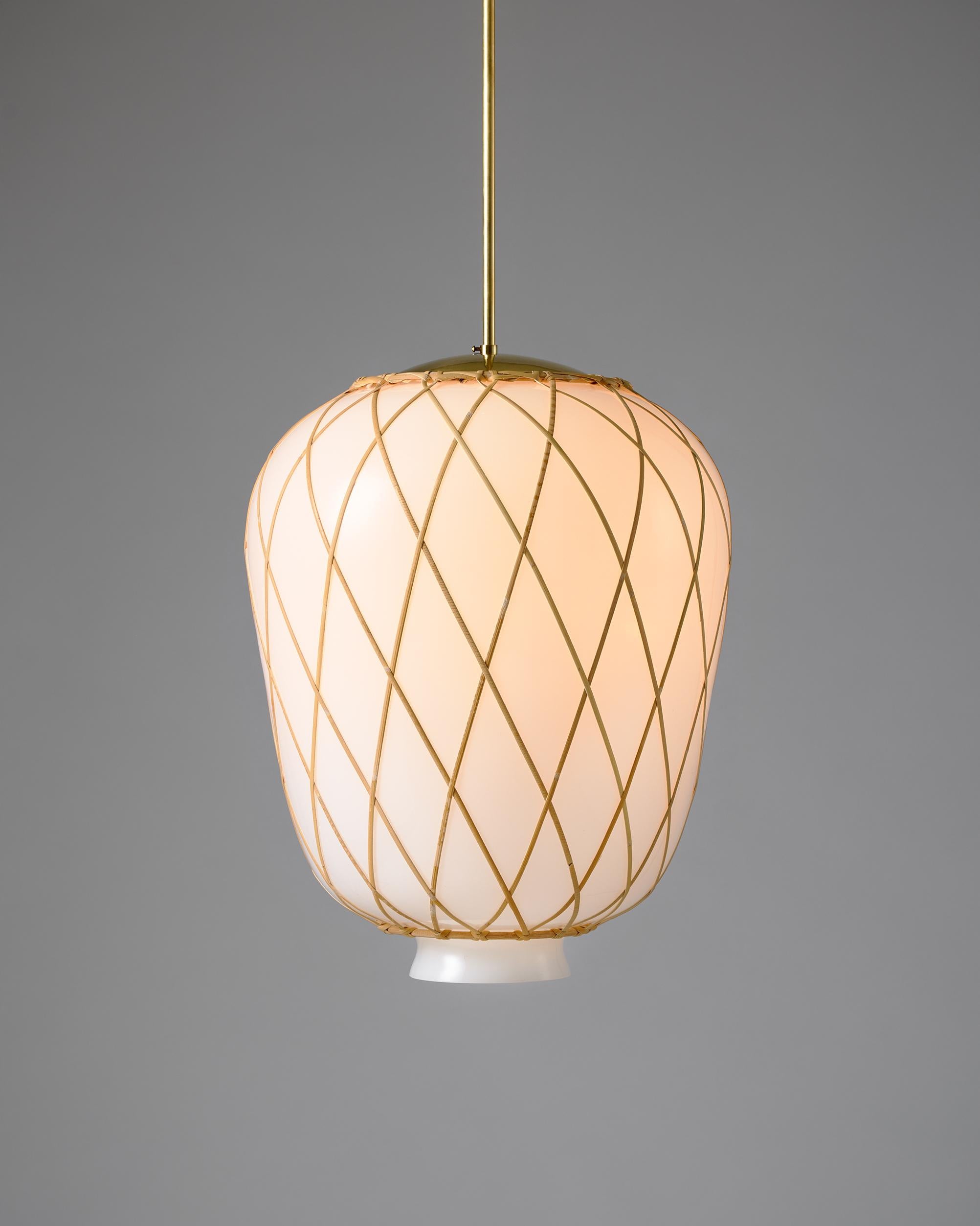 Mid-20th Century Ceiling lamp designed by Harald Notini for Böhlmarks, Sweden, 1930s