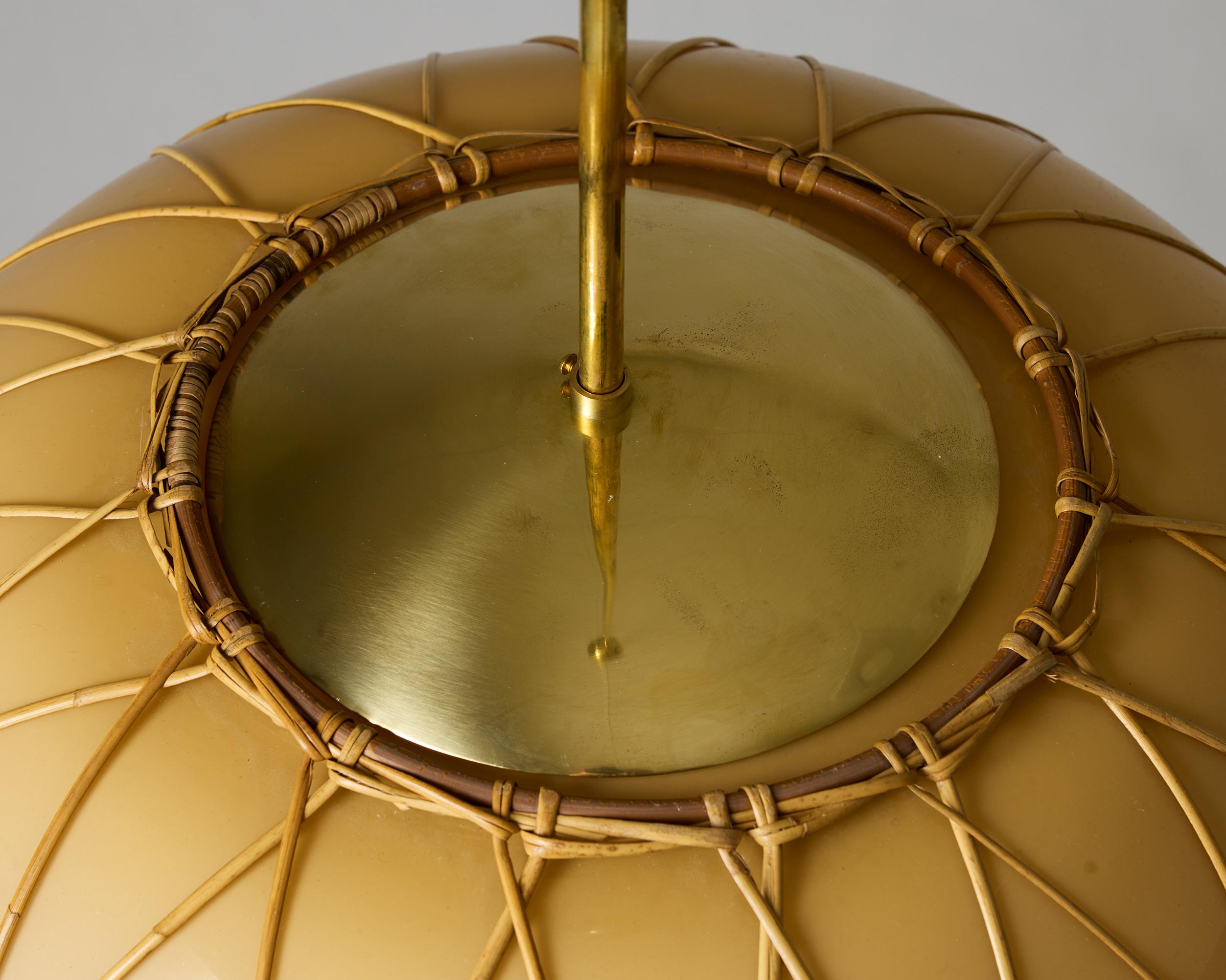 Mid-20th Century Ceiling lamp designed by Harald Notini for Böhlmarks Sweden, 1940s