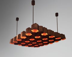 Deckenleuchte Entworfen von Ilmari Tapiovaara:: Finnland:: 1955