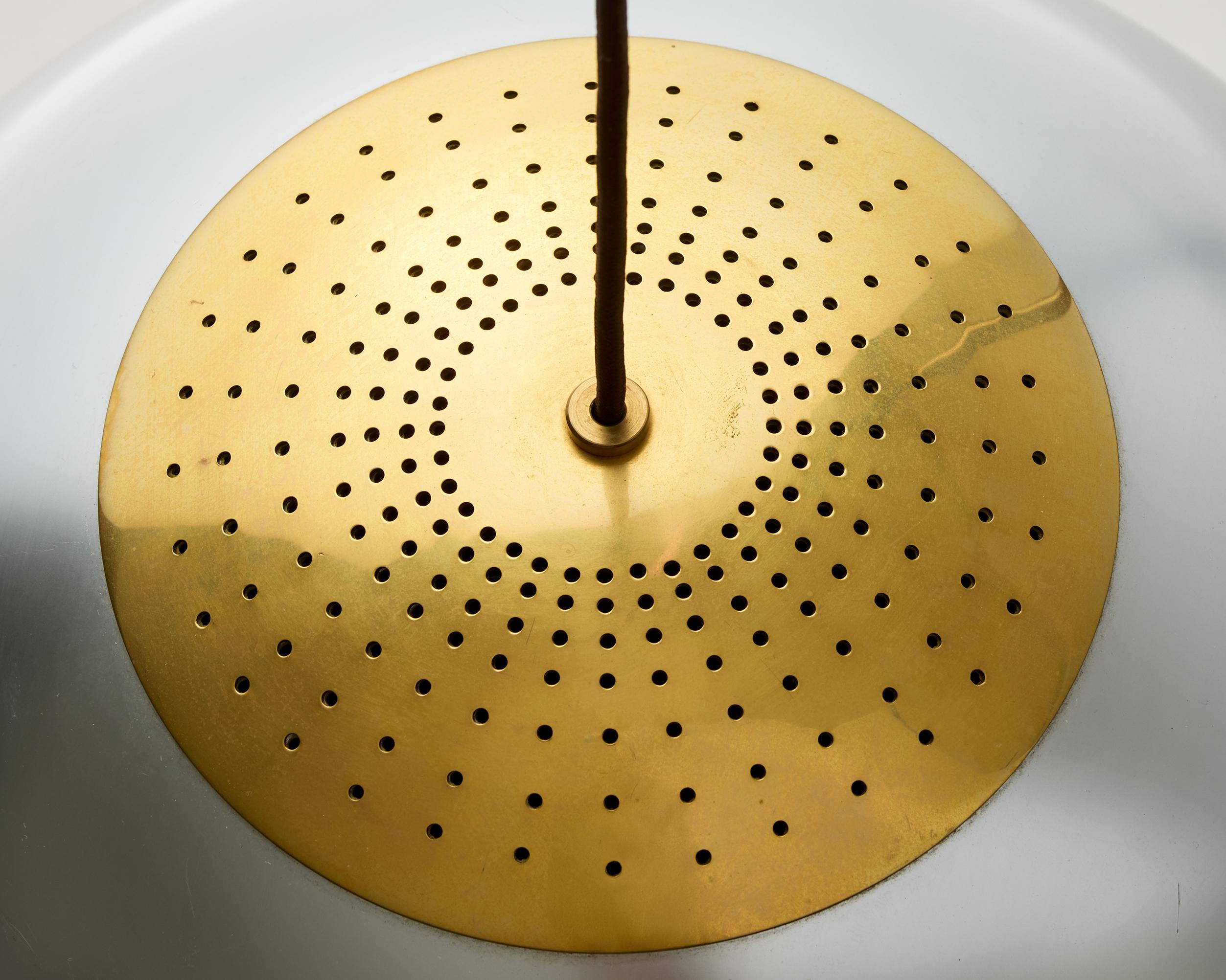 Metal Ceiling lamp designed by Palle Suenson, Denmark, 1940s. For Sale
