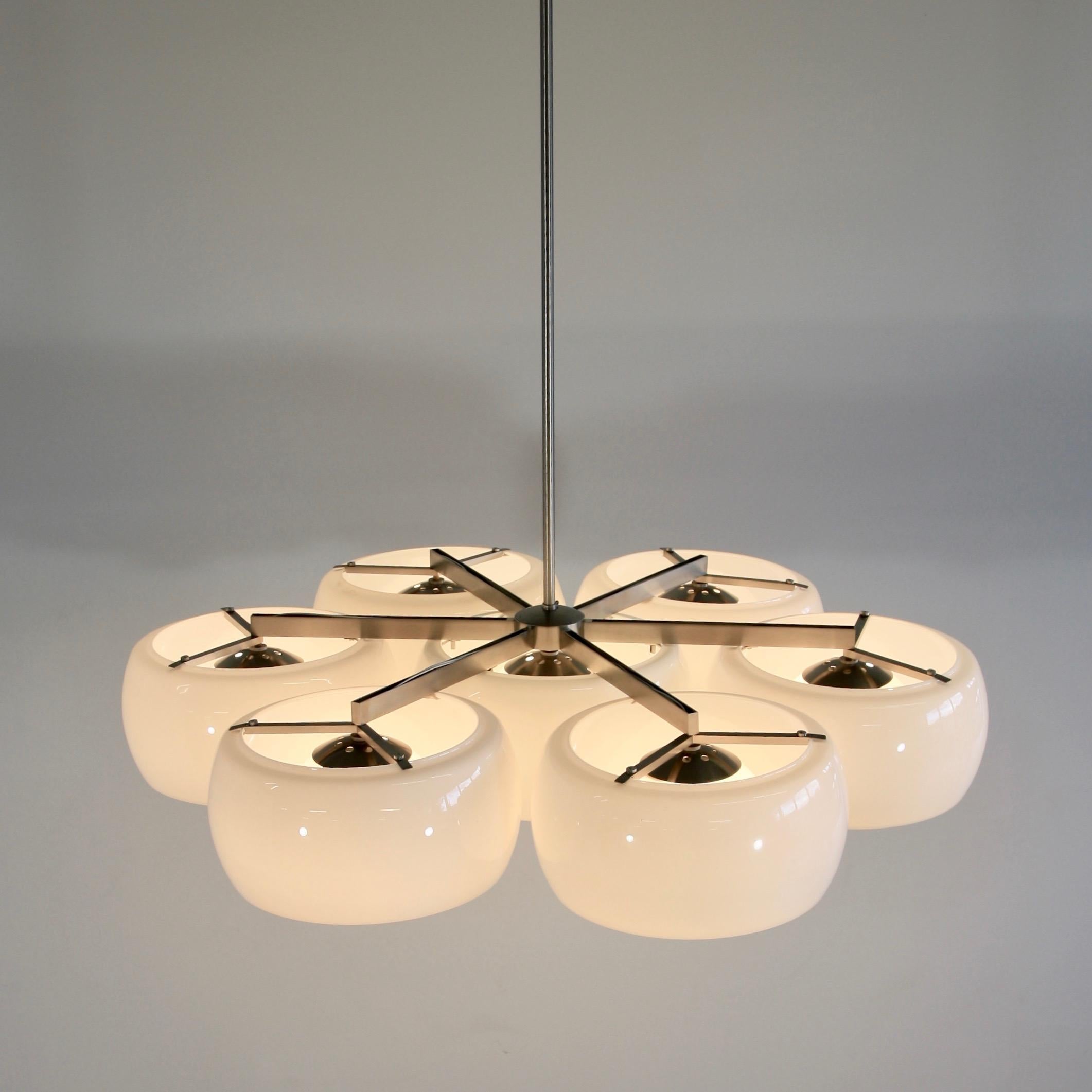 Italian Ceiling Lamp Eptaclinio Designed by Vico Magistretti for Artemide, 1961