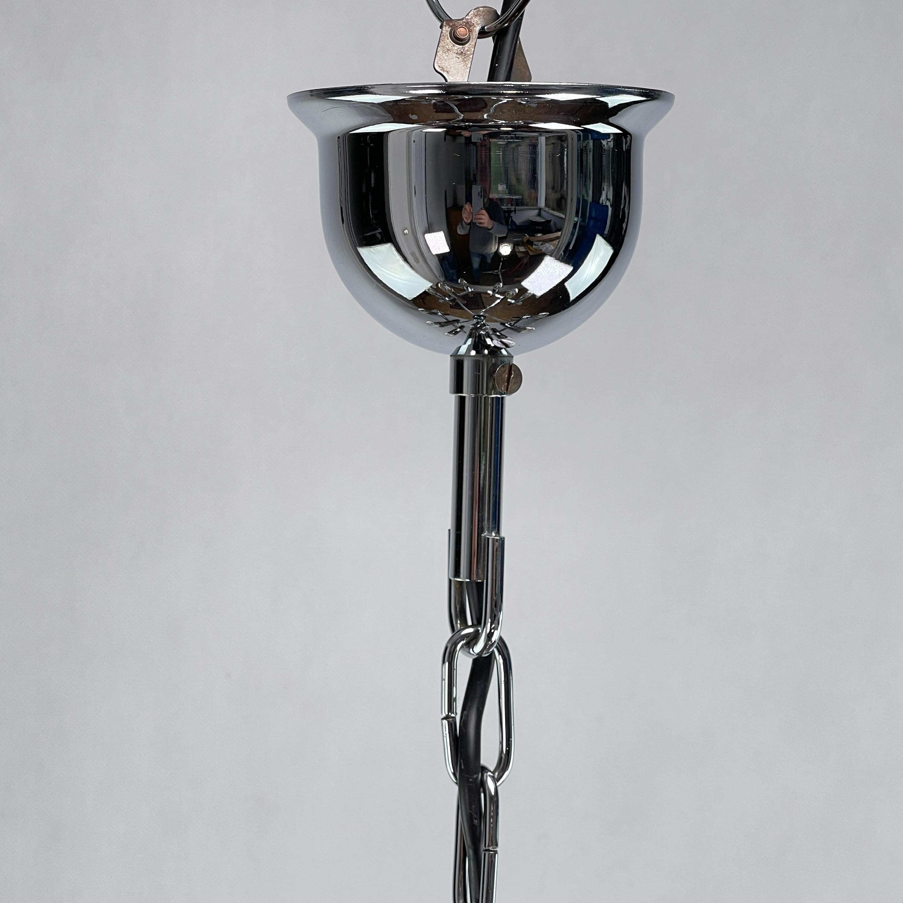 Metal Ceiling Lamp from Gaetano Sciolari, 1970s