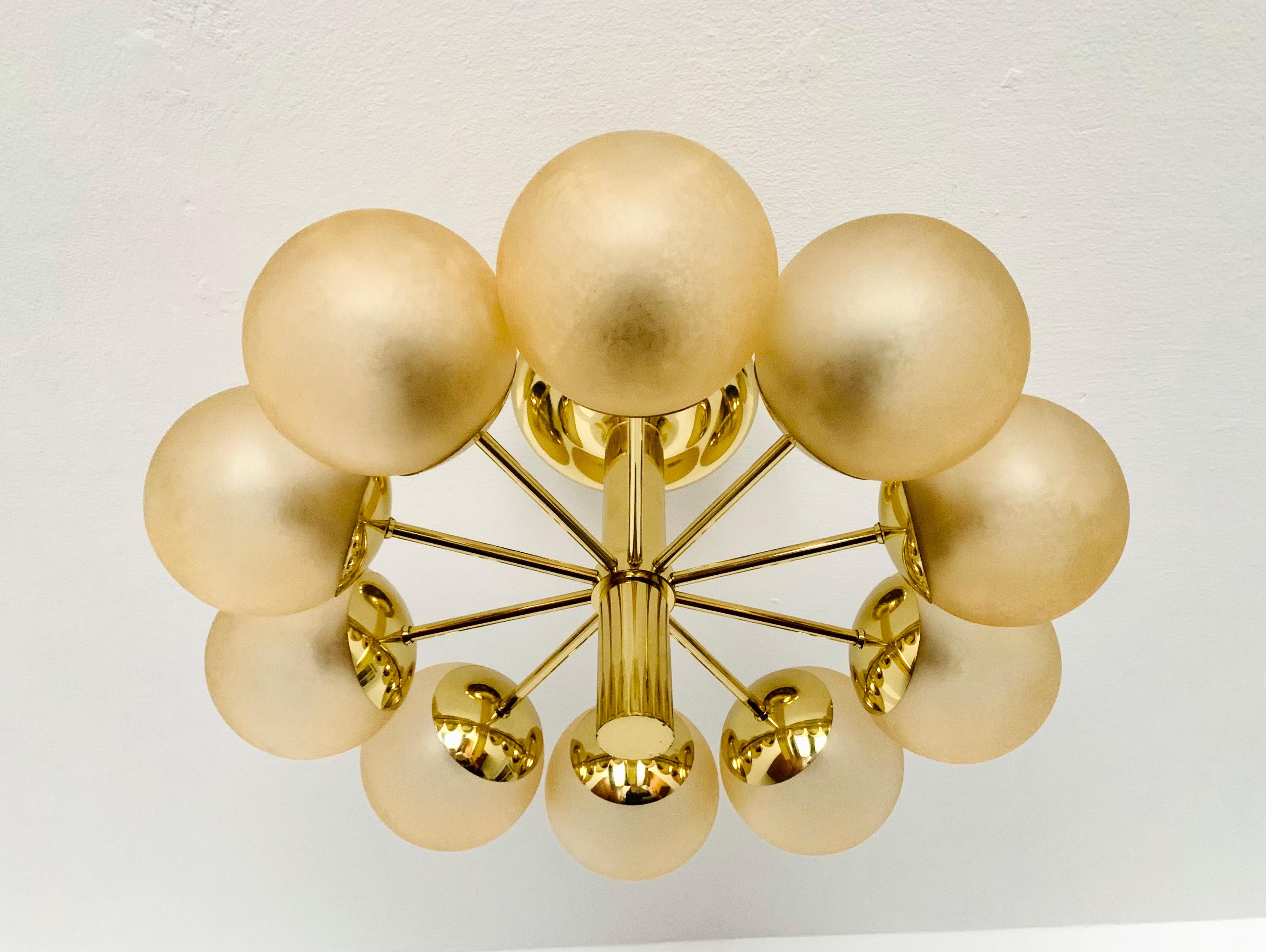 German Ceiling Lamp from Kaiser Leuchten For Sale