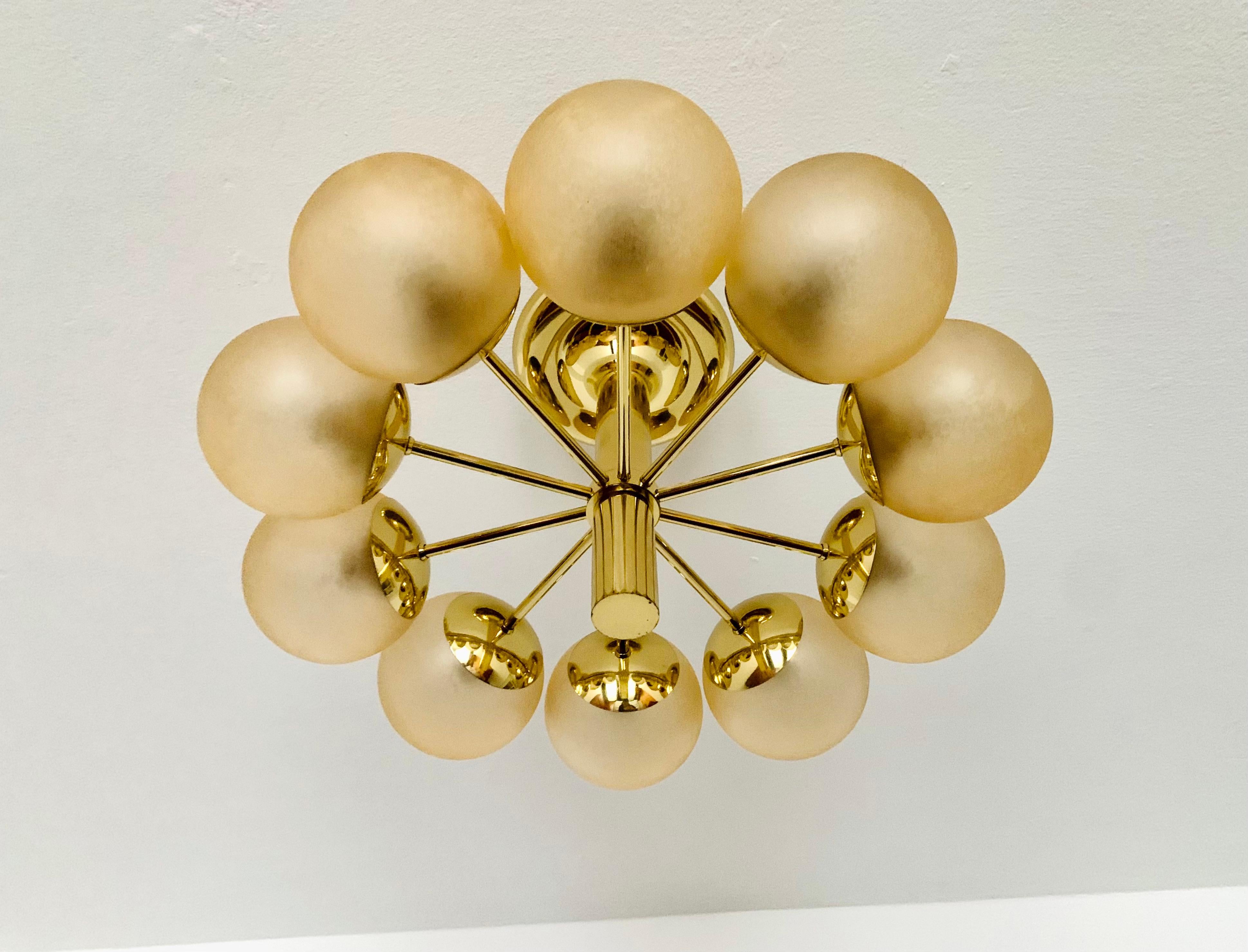 German Ceiling Lamp from Kaiser Leuchten For Sale