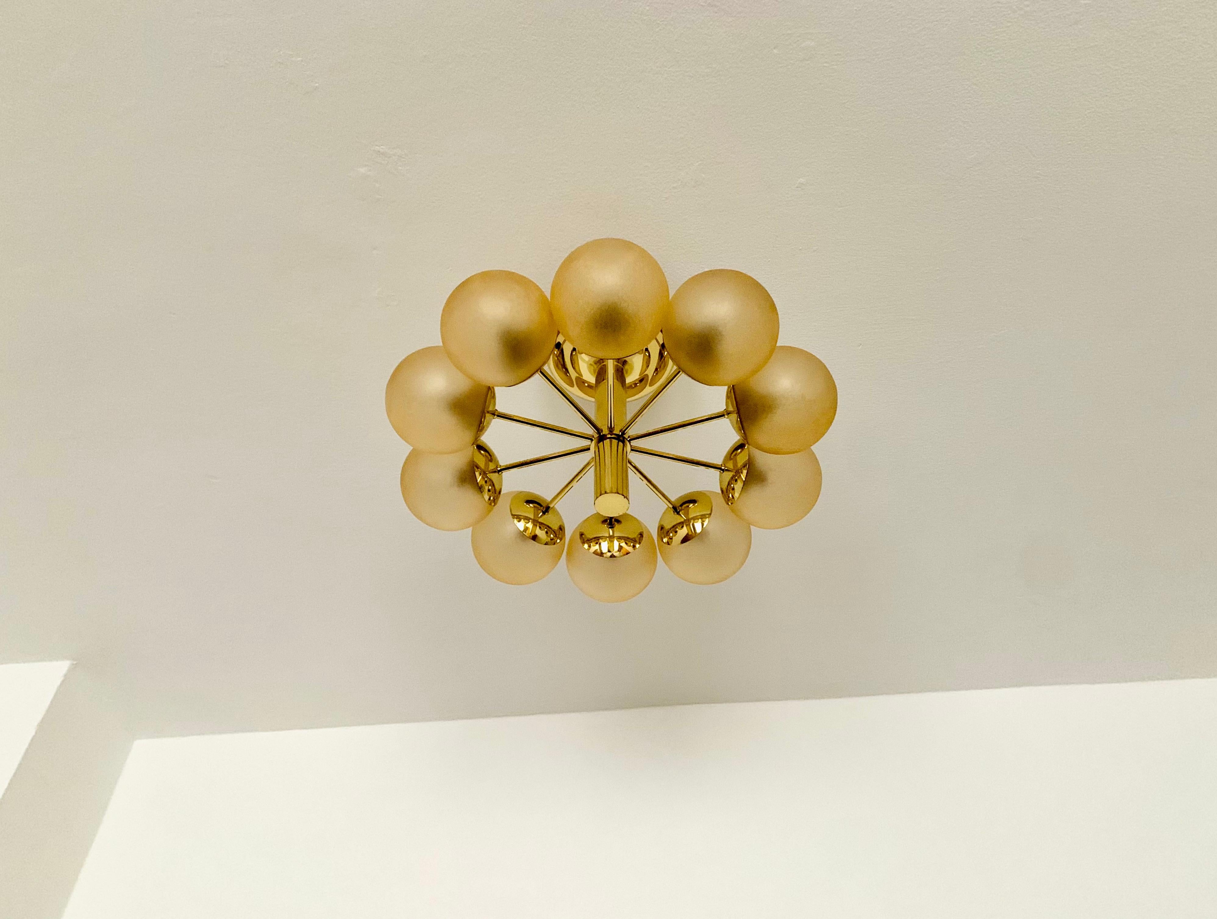 Mid-20th Century Ceiling Lamp from Kaiser Leuchten For Sale