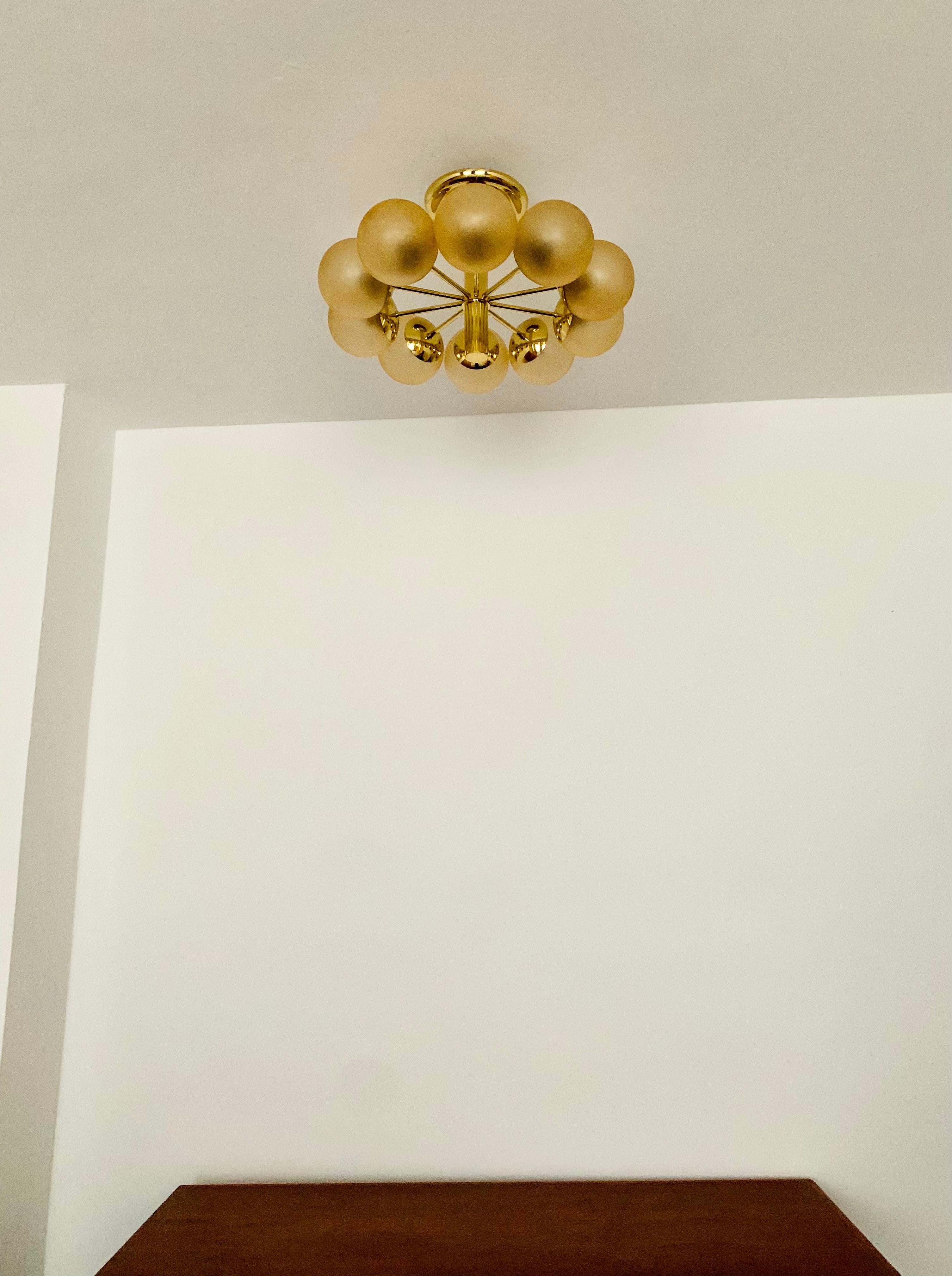Metal Ceiling Lamp from Kaiser Leuchten For Sale