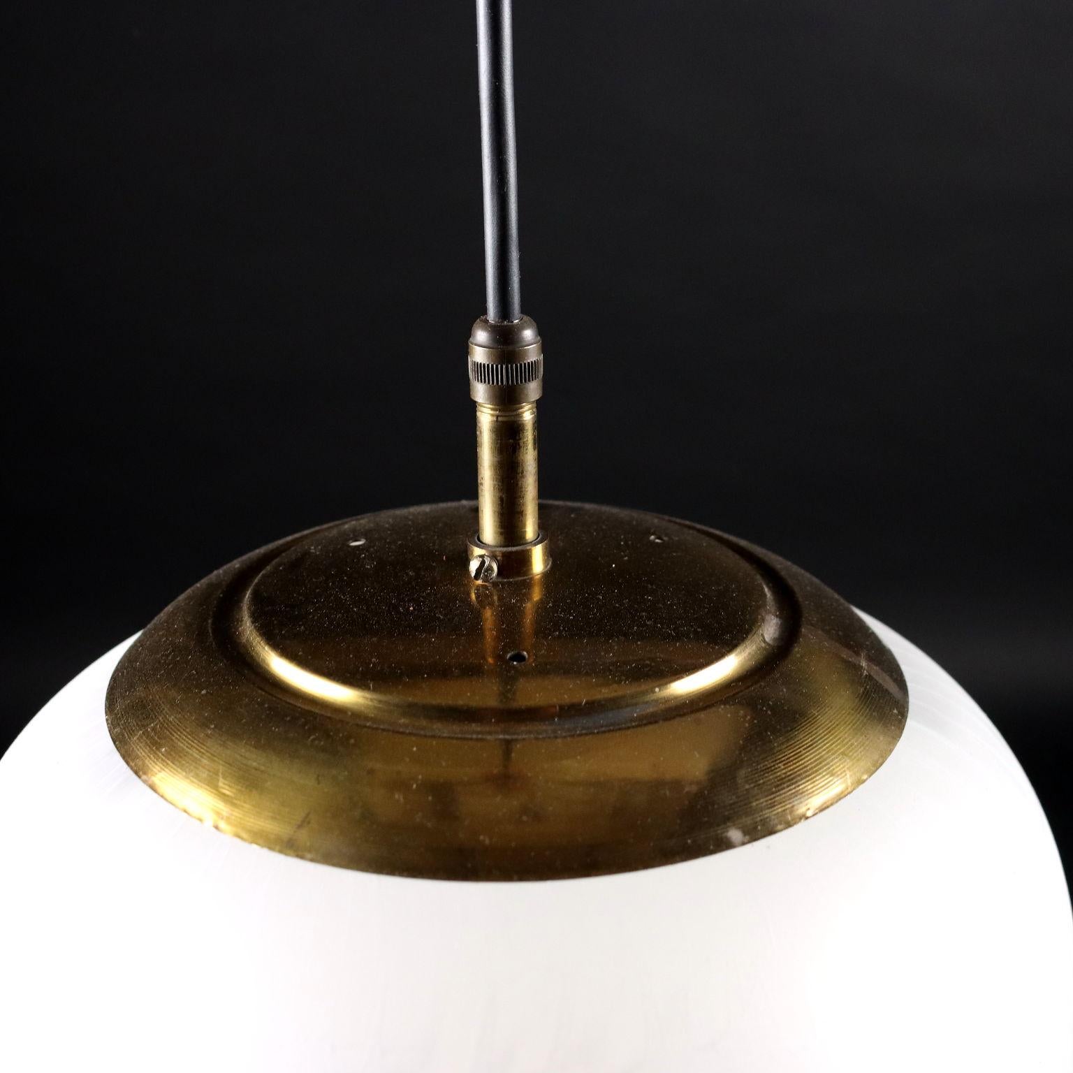 Ceiling Lamp Glass, Italy, 1960s In Good Condition For Sale In Milano, IT