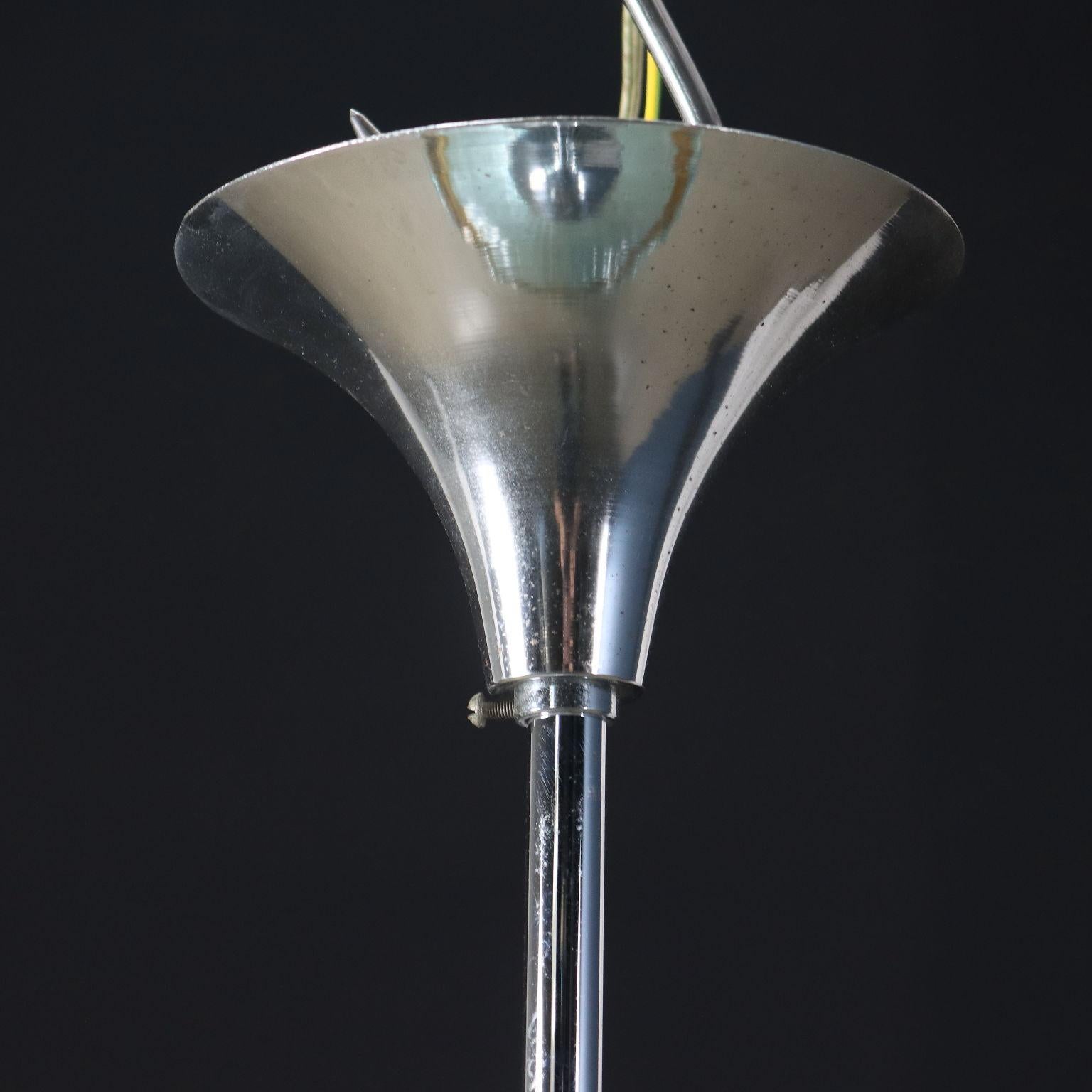 Polychromé Plafonnier en verre Italie des années 1970 en vente