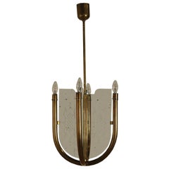 Ceiling Lamp Gugliemo Ulrich Style Vintage, Italy, 1950s