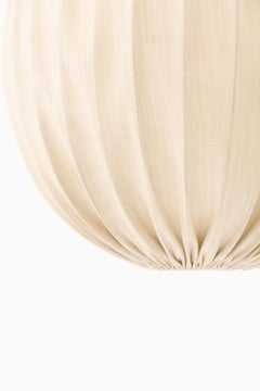 Ceiling Lamp in Brass and Fabric by Hans-Agne Jakobsson, 1950s