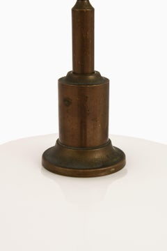 Ceiling Lamp in Brass and Opaline Glass by Poul Henningsen, 1930's