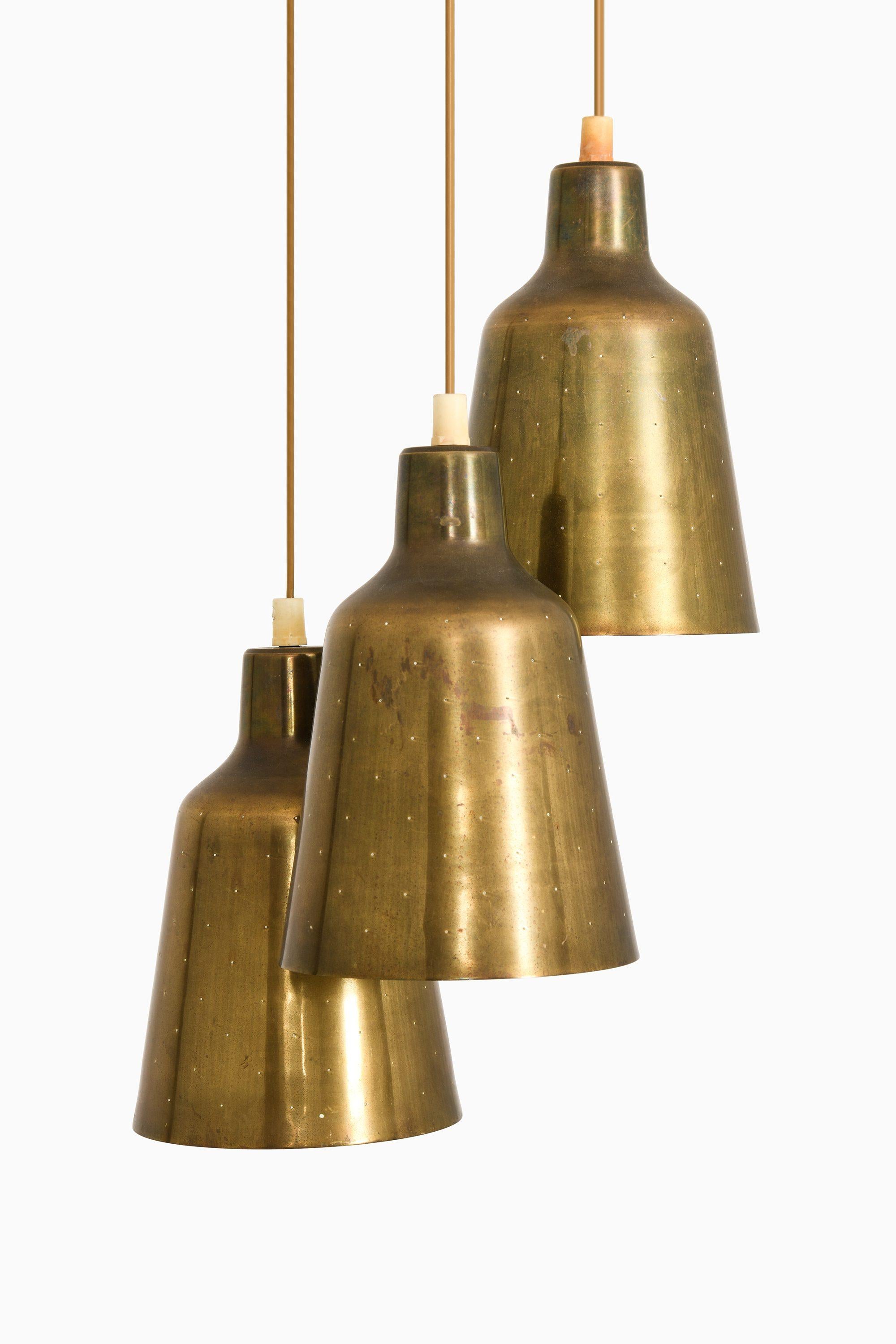 Scandinavian Modern Ceiling Lamp in Brass by Hans Bergström, 1940's For Sale